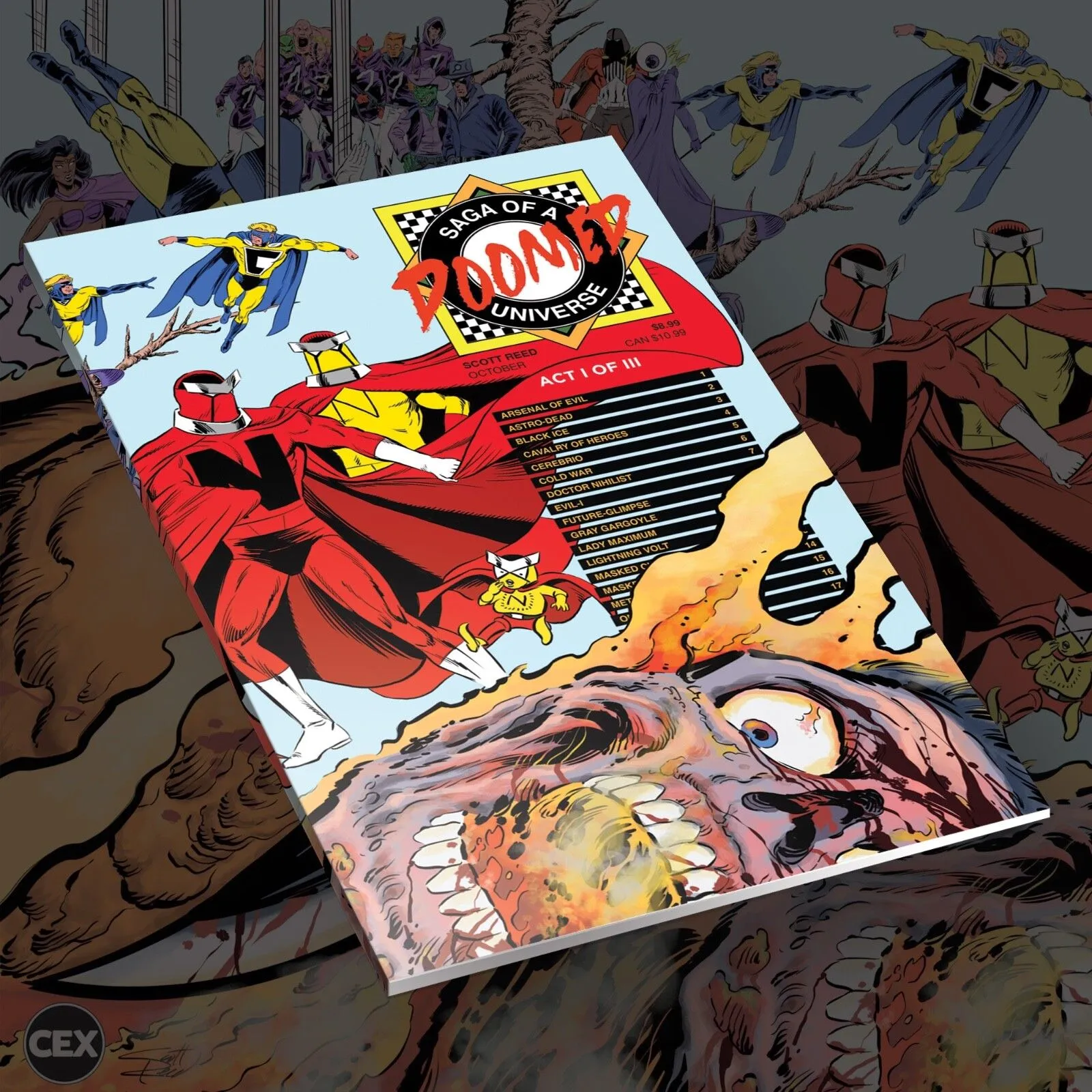 Product image for SAGA OF A DOOMED UNIVERSE #1 COVER VARIANT F (2023) BY SCOTT REED, SIGNED!