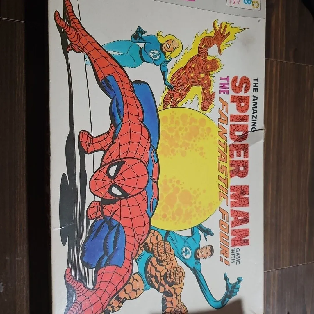 Product image for Vintage Milton Bradley The Amazing Spiderman Game with The Fantastic Four.