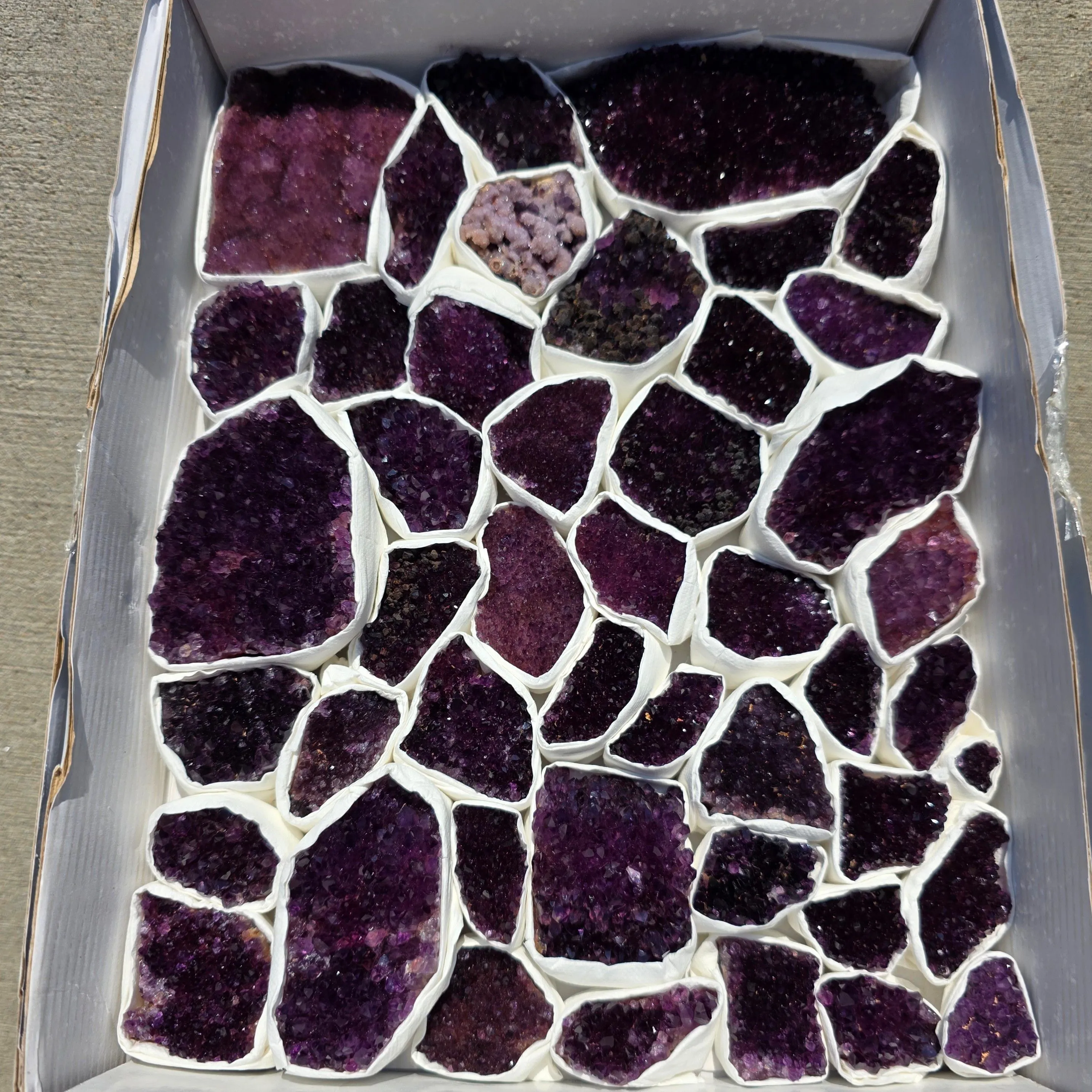 Product image for Wholesale Dark Purple Amethyst Box
