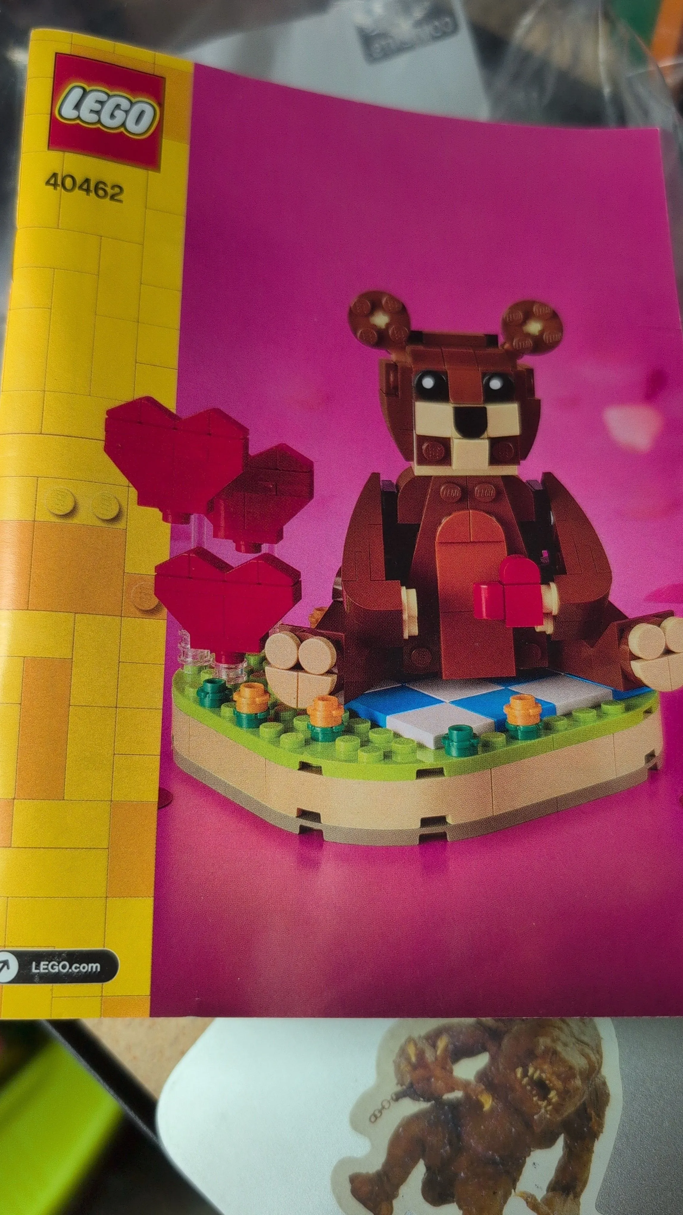 Product image for 40462 Valentines Brown Bear Sealed Bags And Instructions
