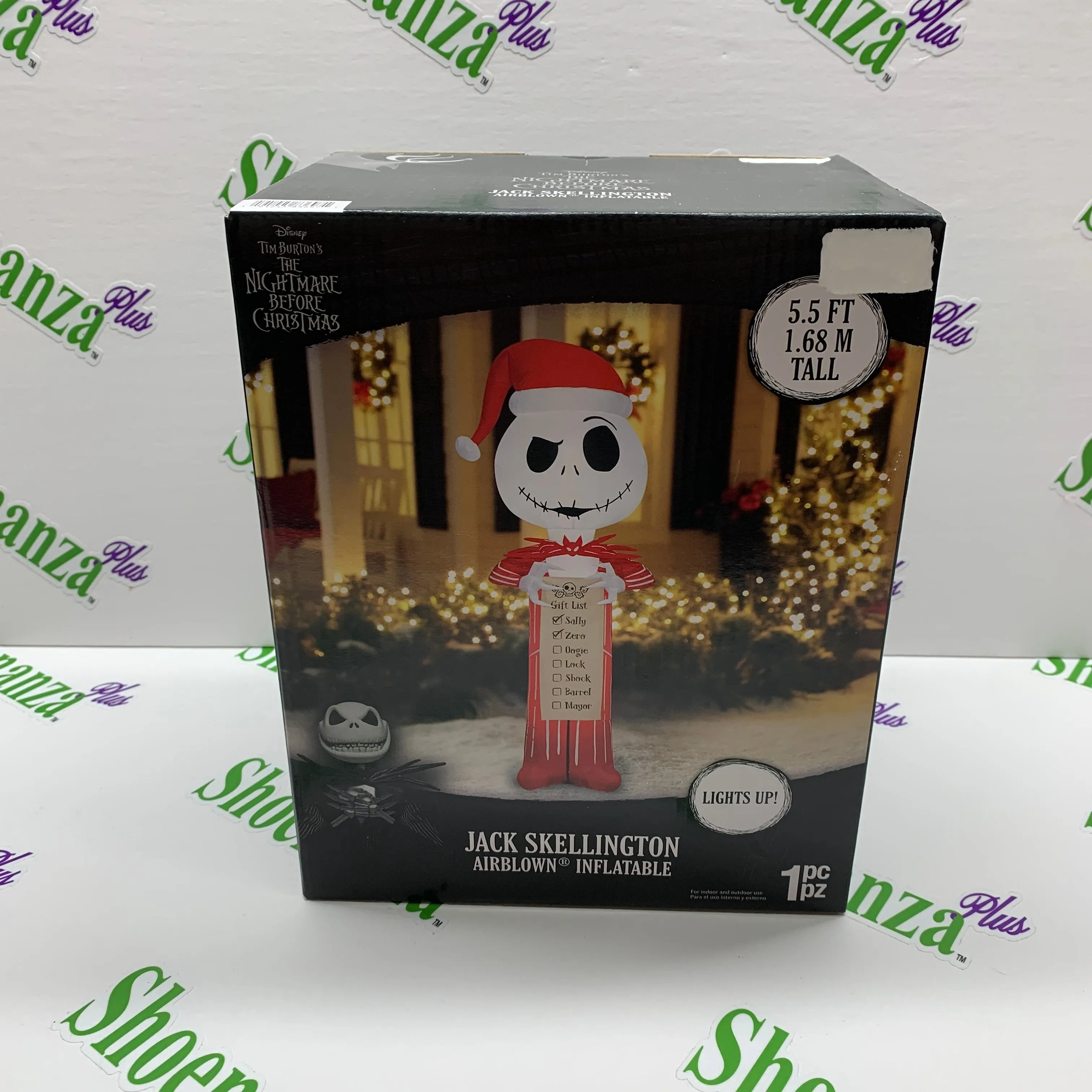 Product image for Gemmy Airblown Inflatable Jack Nightmare Before Christmas Light Up 5.5 Feet Tall