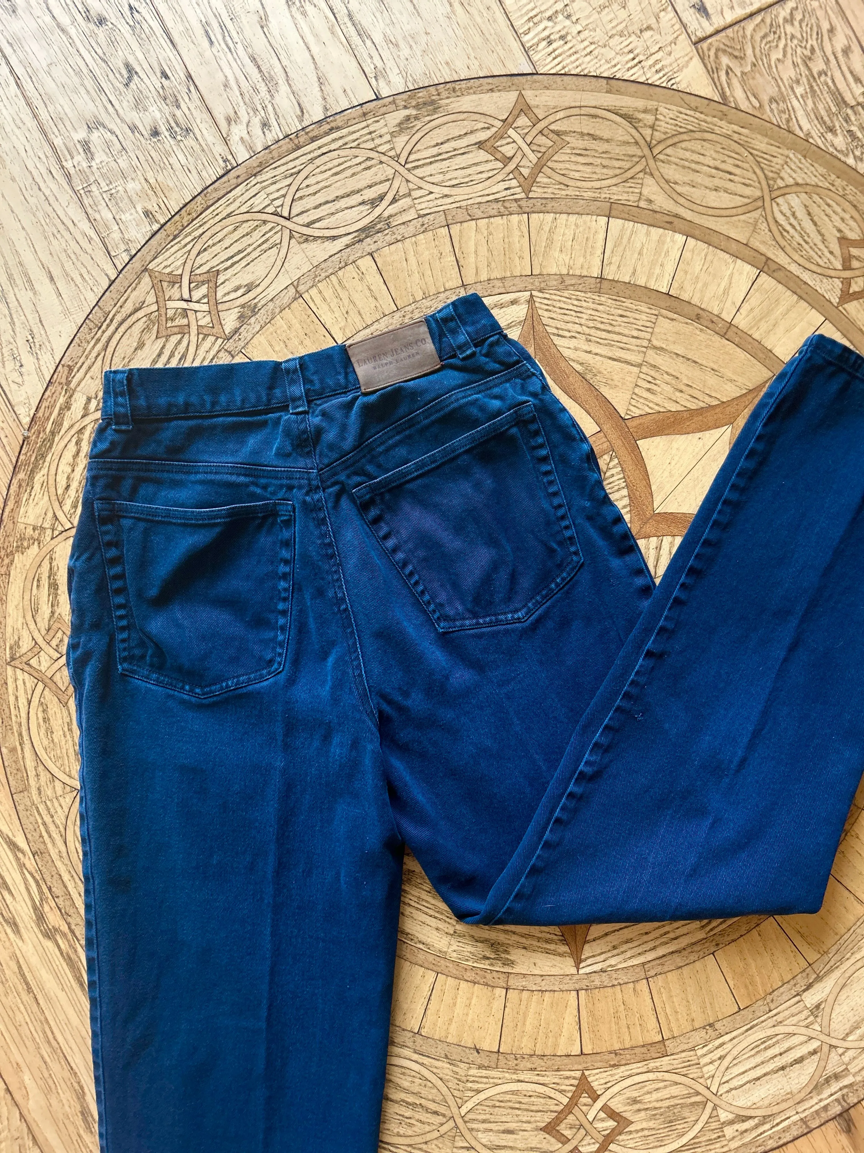 Product image for 72. 1980s RALPH LAUREN leather tab denim