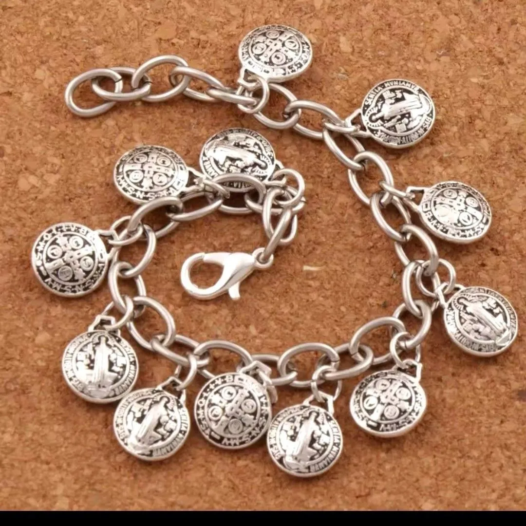 Product image for Saint Benedict charm bracelet