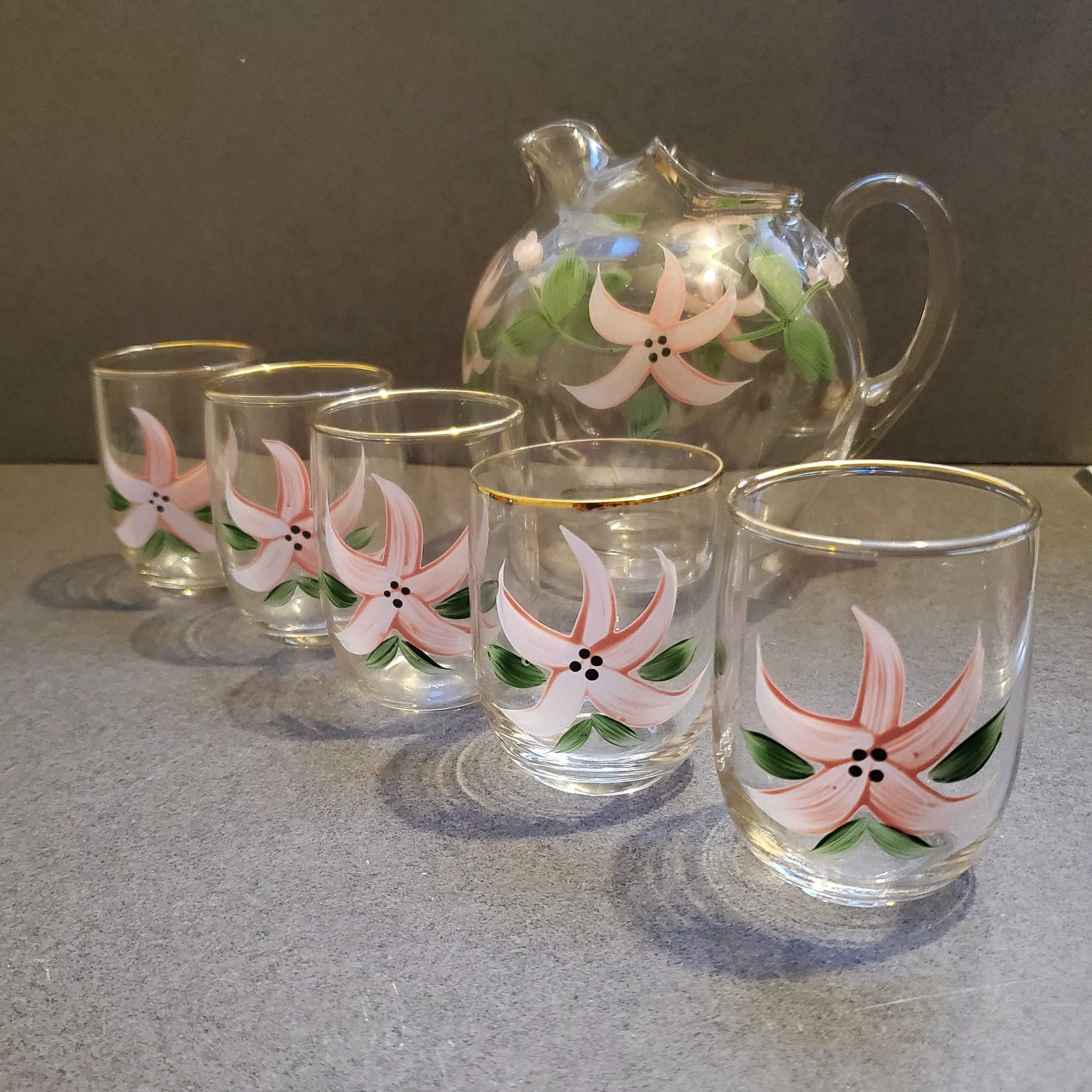 Product image for Hand Painted Pitcher Set