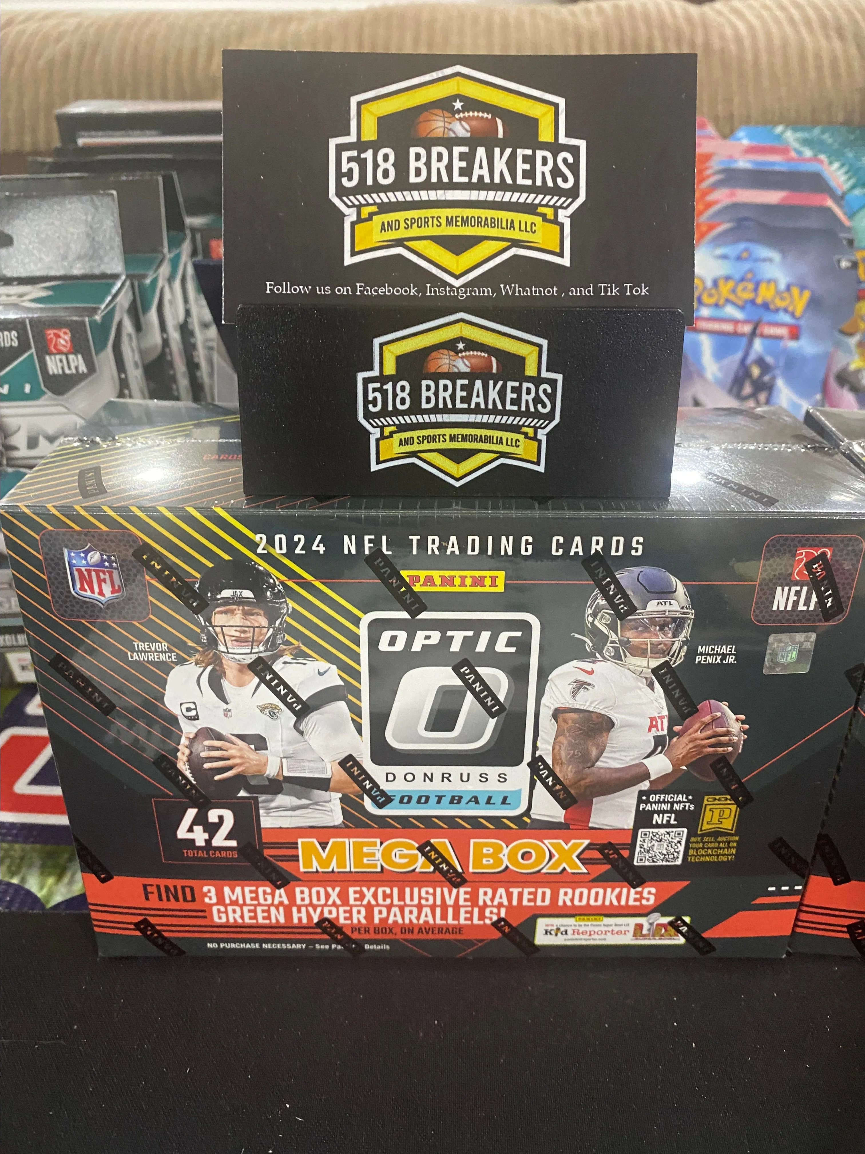 Product image for 2024 NFL OPTIC MEGA BOX GREEN HYPER