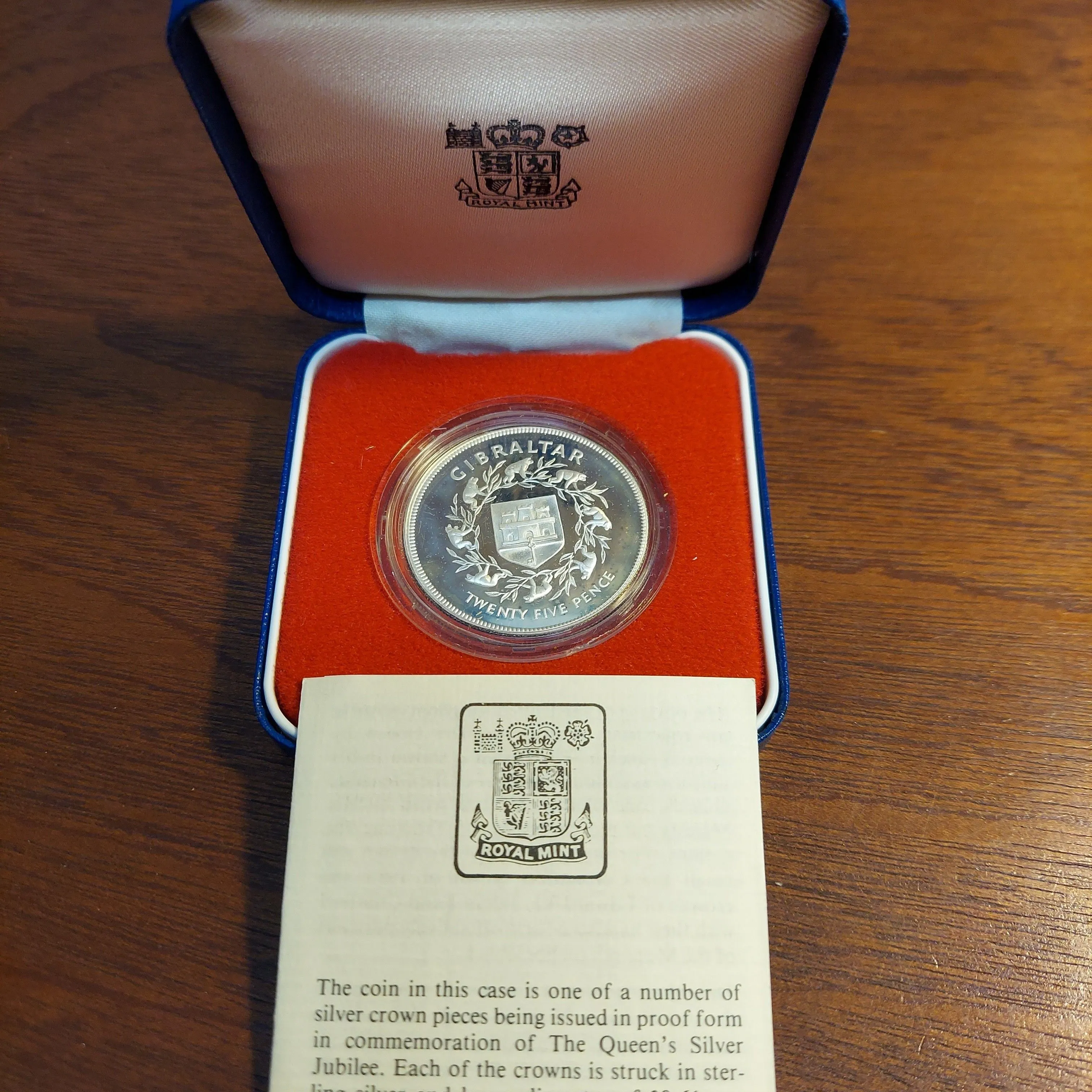 Product image for 1977 Gibraltar Proof Sterling 25 Pence