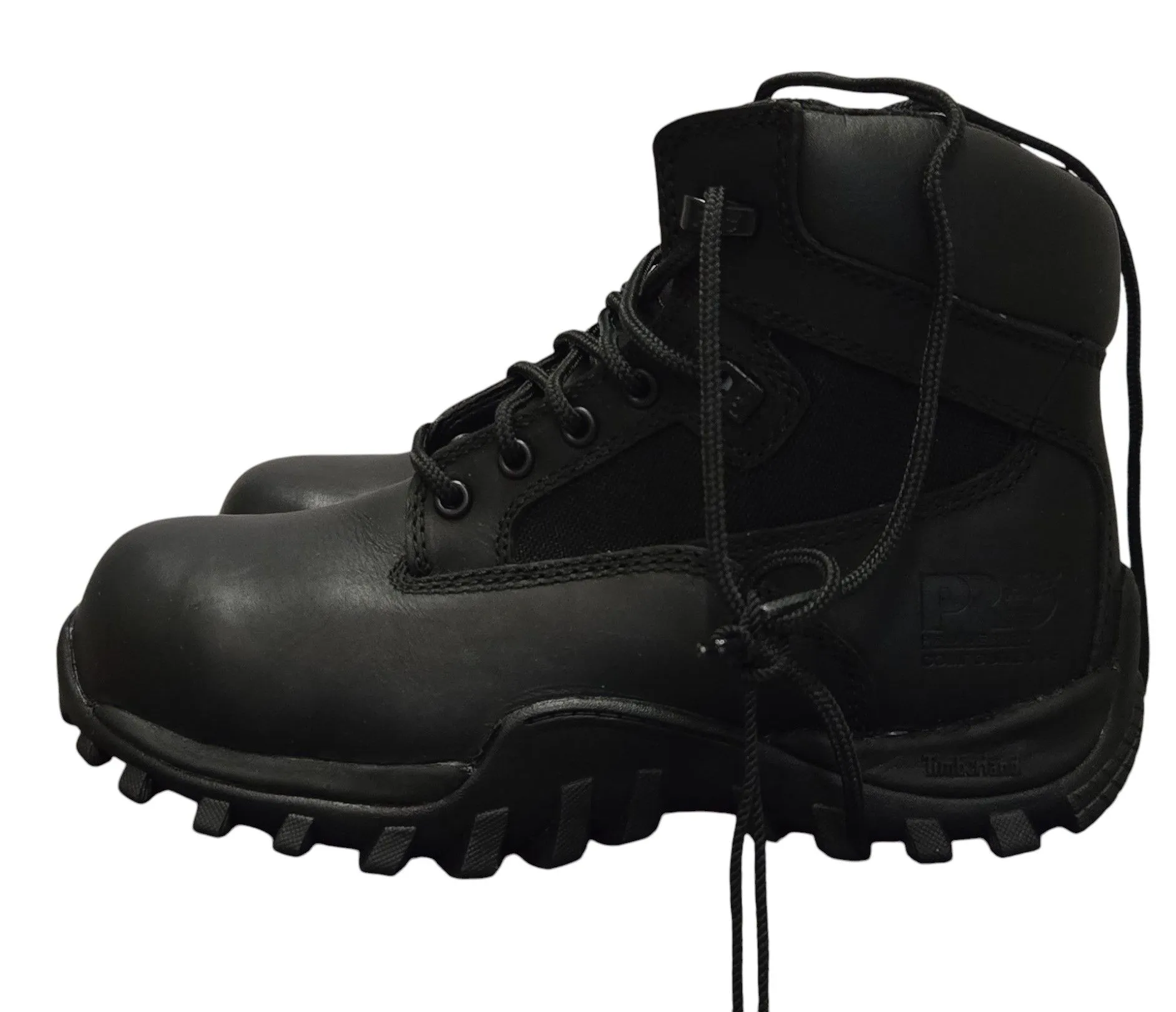 Product image for Timberland Pro Mens Black Valor Work Boots Size 4.5M  - 89680