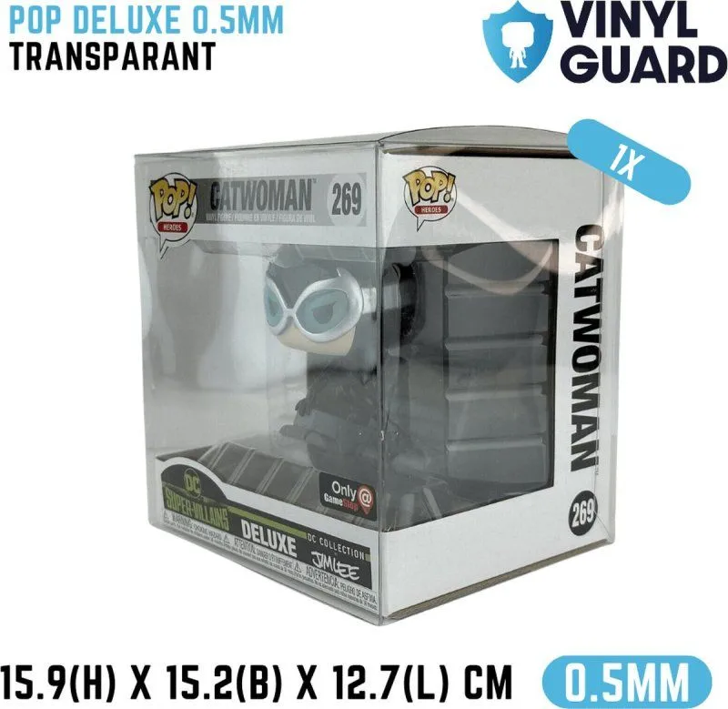 Product image for Vinyl Guard - 1X Deluxe Protector Cases 0.5mm - Geschikt voor Funko Pop! - 15.9 x 15.2 x 12.7 cm