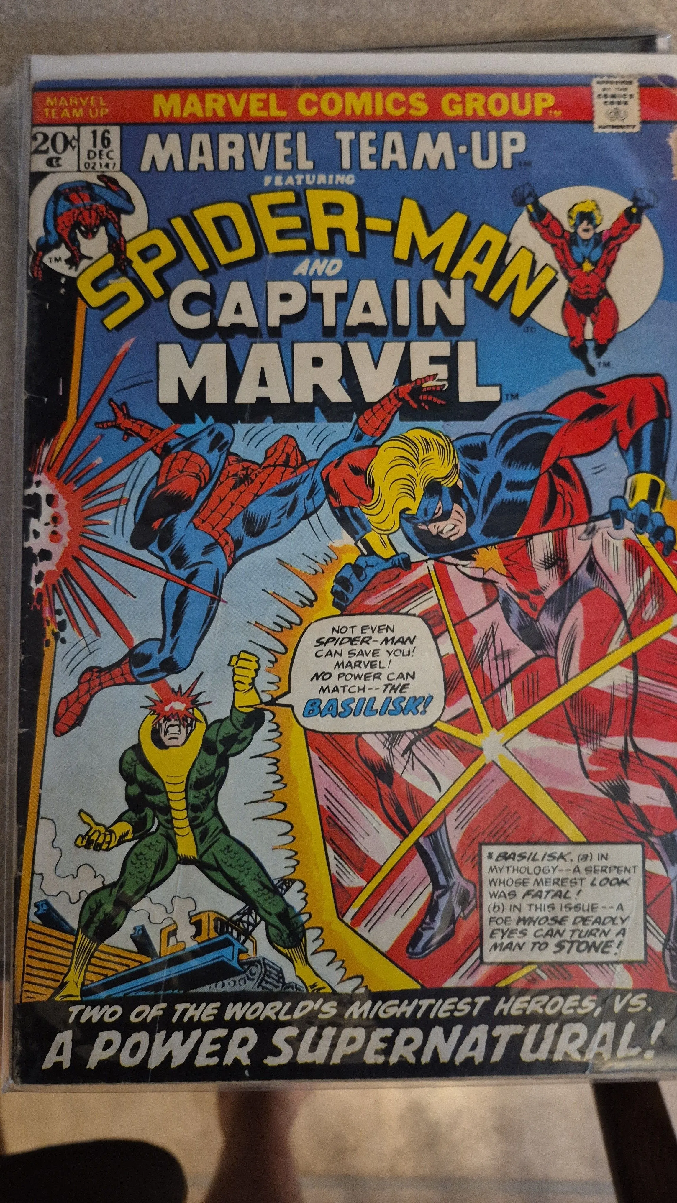 Product image for MARVEL TEAM-UP #16 (1973) Spider-man, Captain Marvel ,Len Wein, Gil Kane
