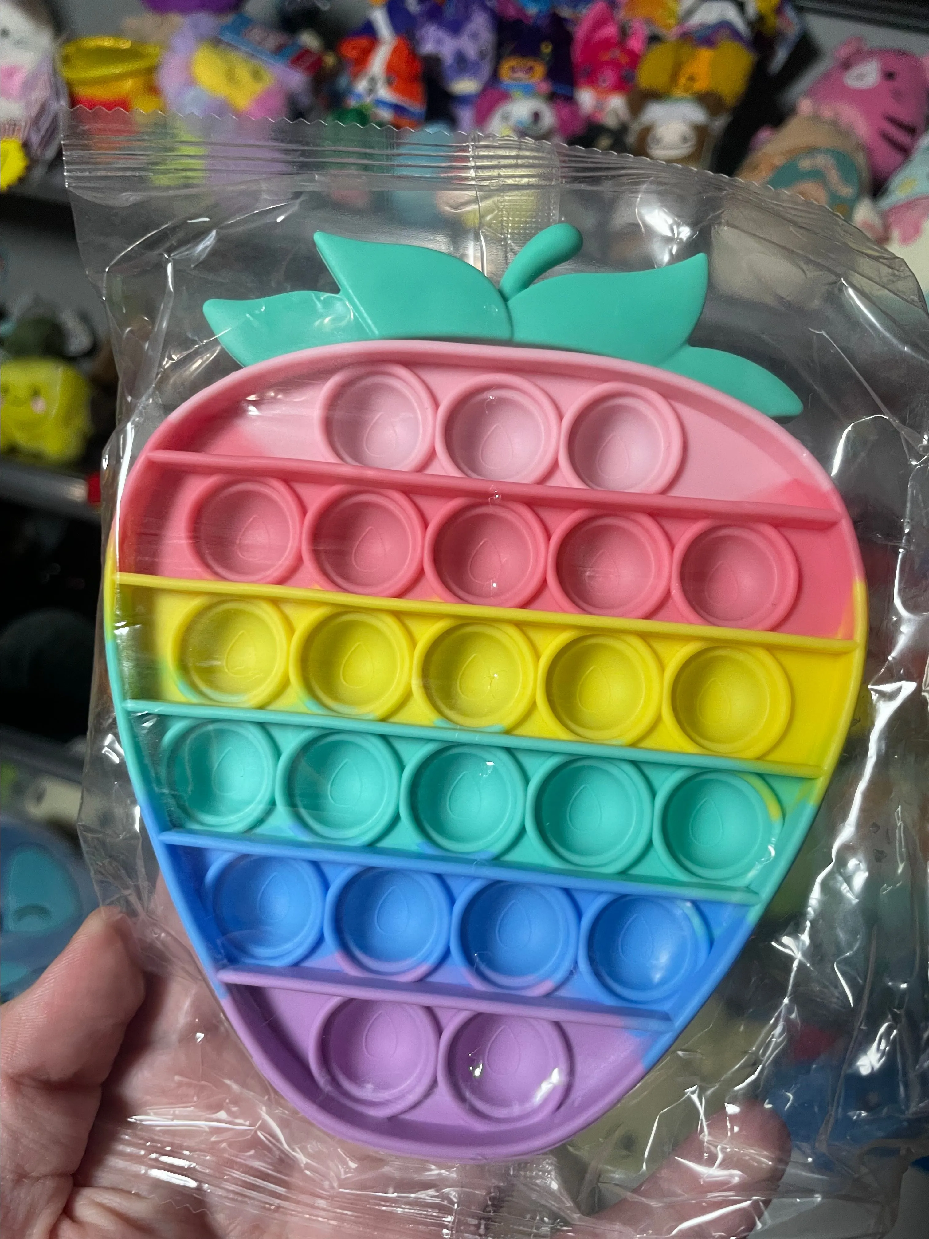 Product image for POP-IT FIDGET SENSORY TOY STRAWBERRY