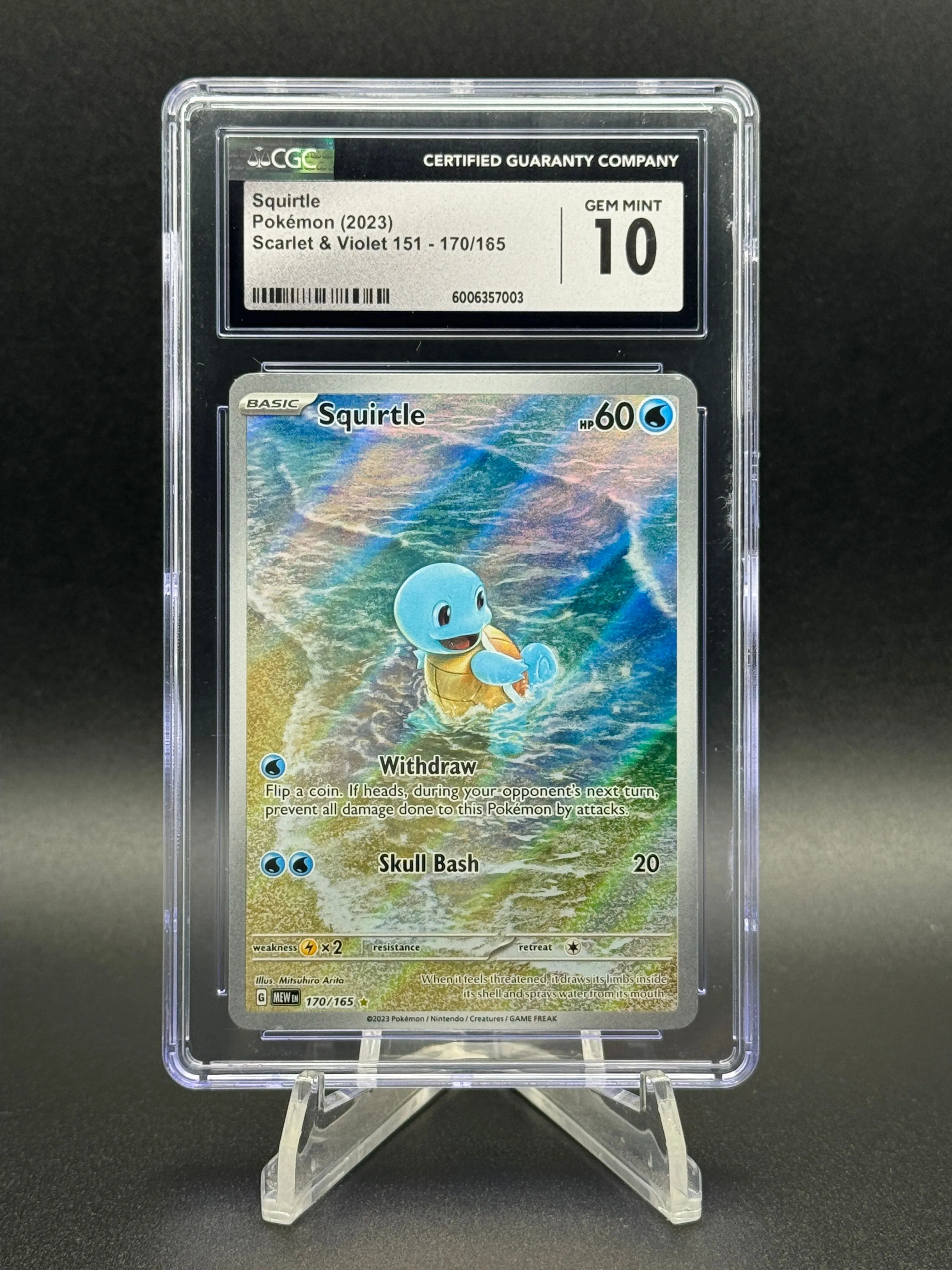 Product image for Slab- 2023 Squirtle IR CGC 10