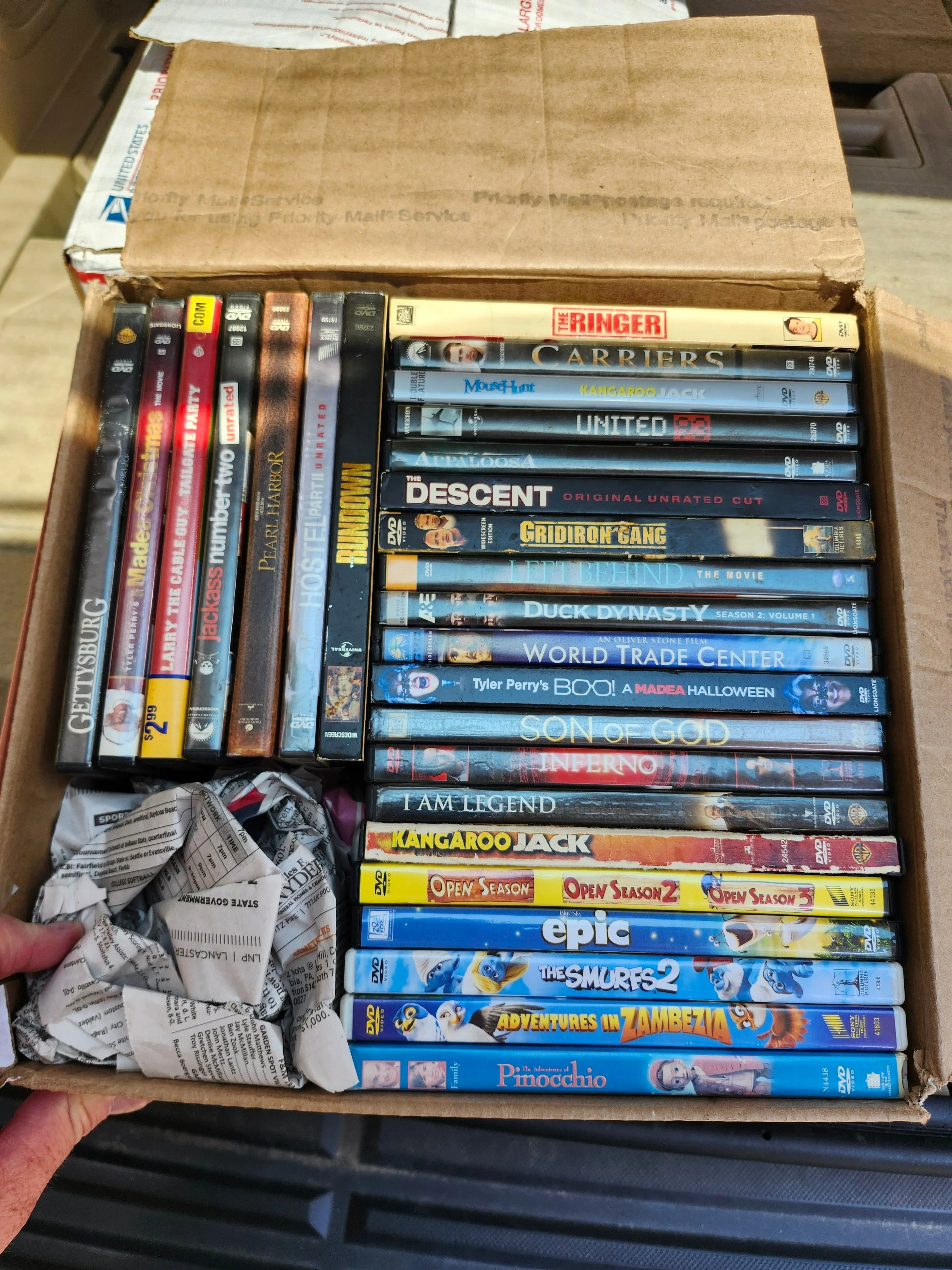 Product image for Flat Rate Box of 27 DVD'S, As shown in pictures  #1