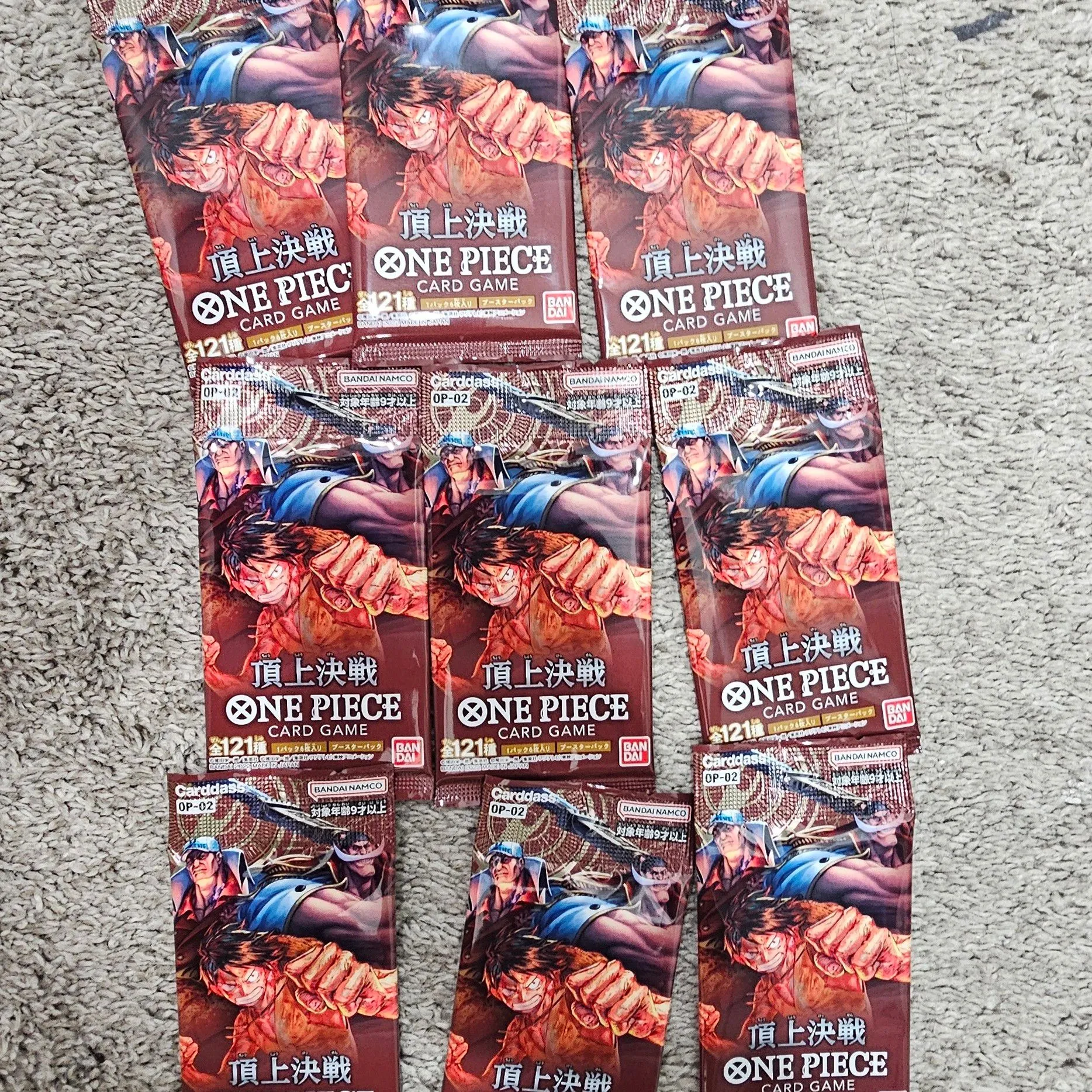 Product image for one piece Japanese version trading cards