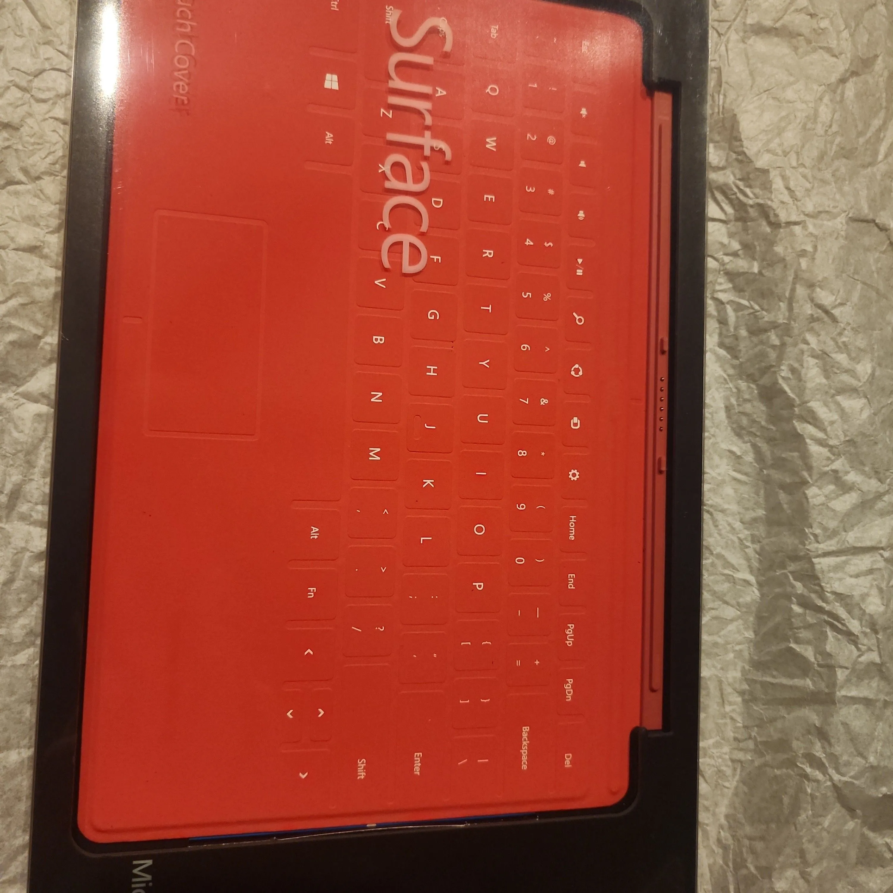 Product image for Microsoft Surface Touch Cover Keyboard Model 1515 For RT RED
