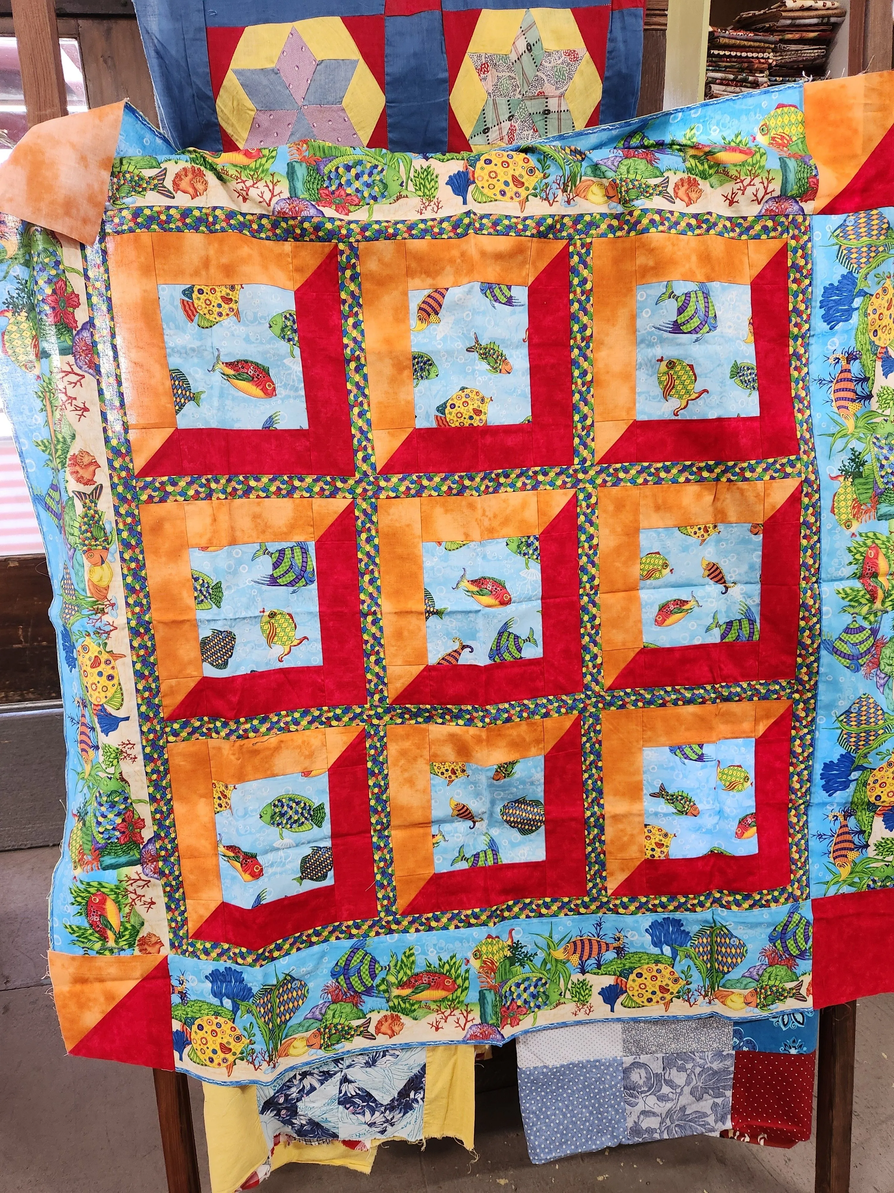 Product image for By the Sea quilt top