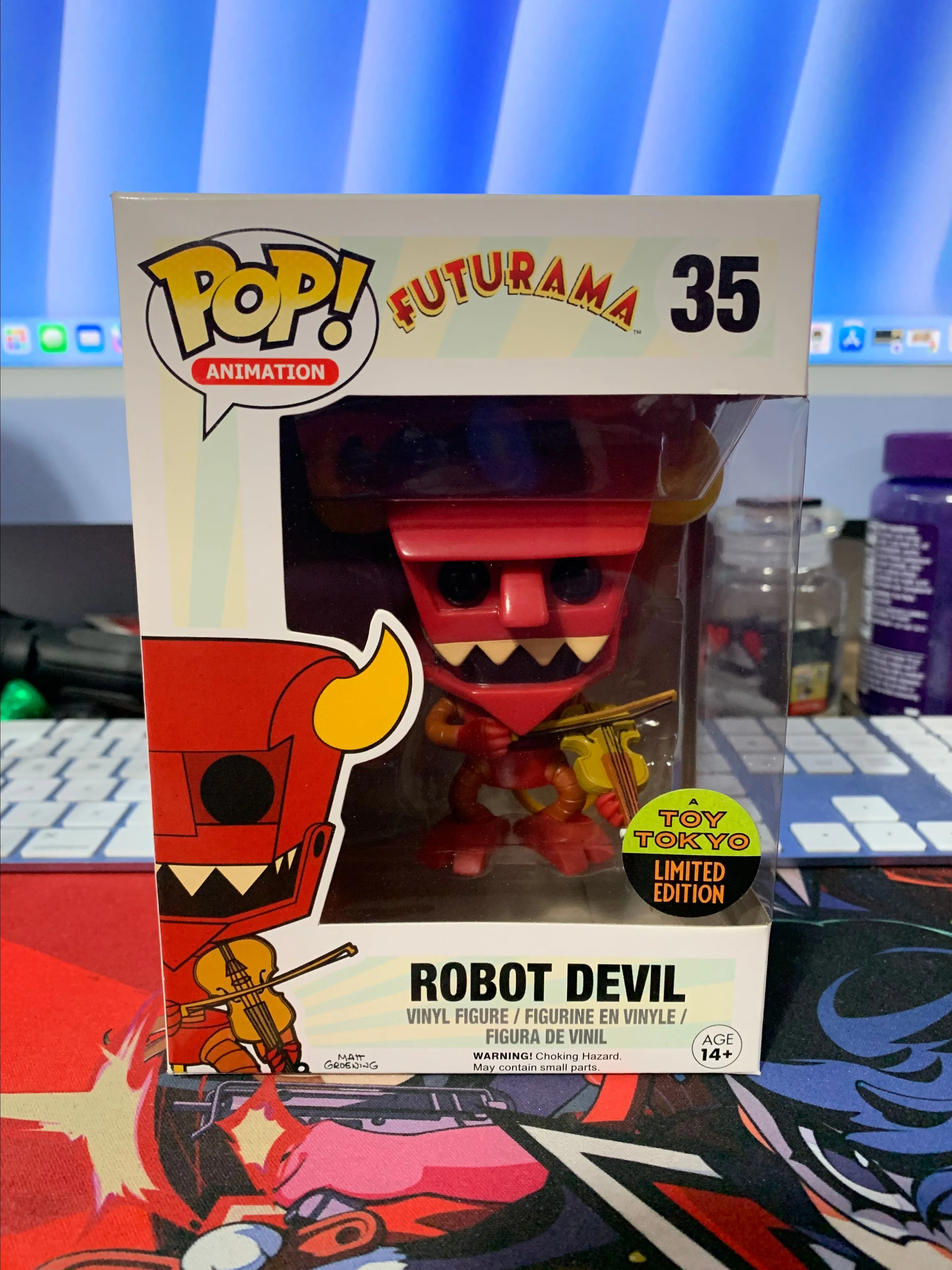 Product image for Futurama Robot Devil w/ Violin Toy Tokyo Exclusive Funko Pop
