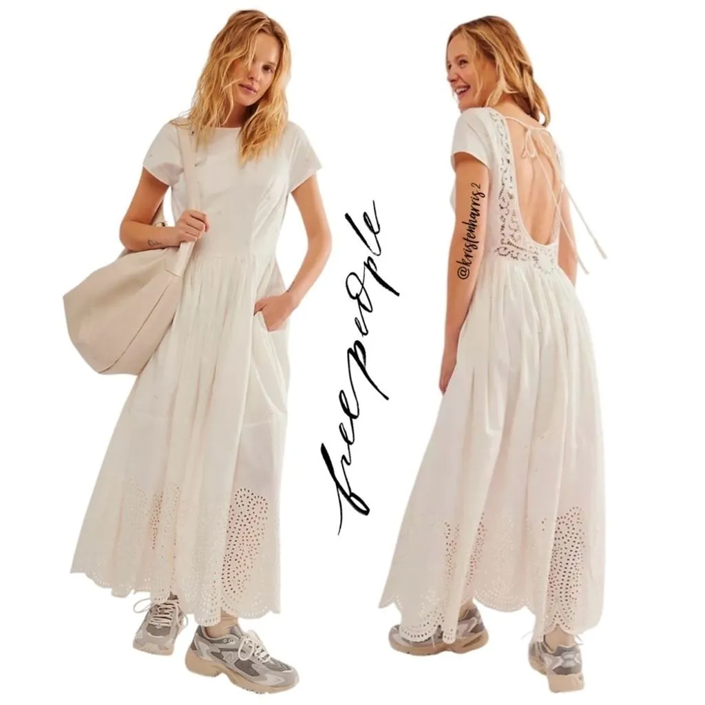 Product image for Free People Laine Midi Dress Ivory NWOT Size XS