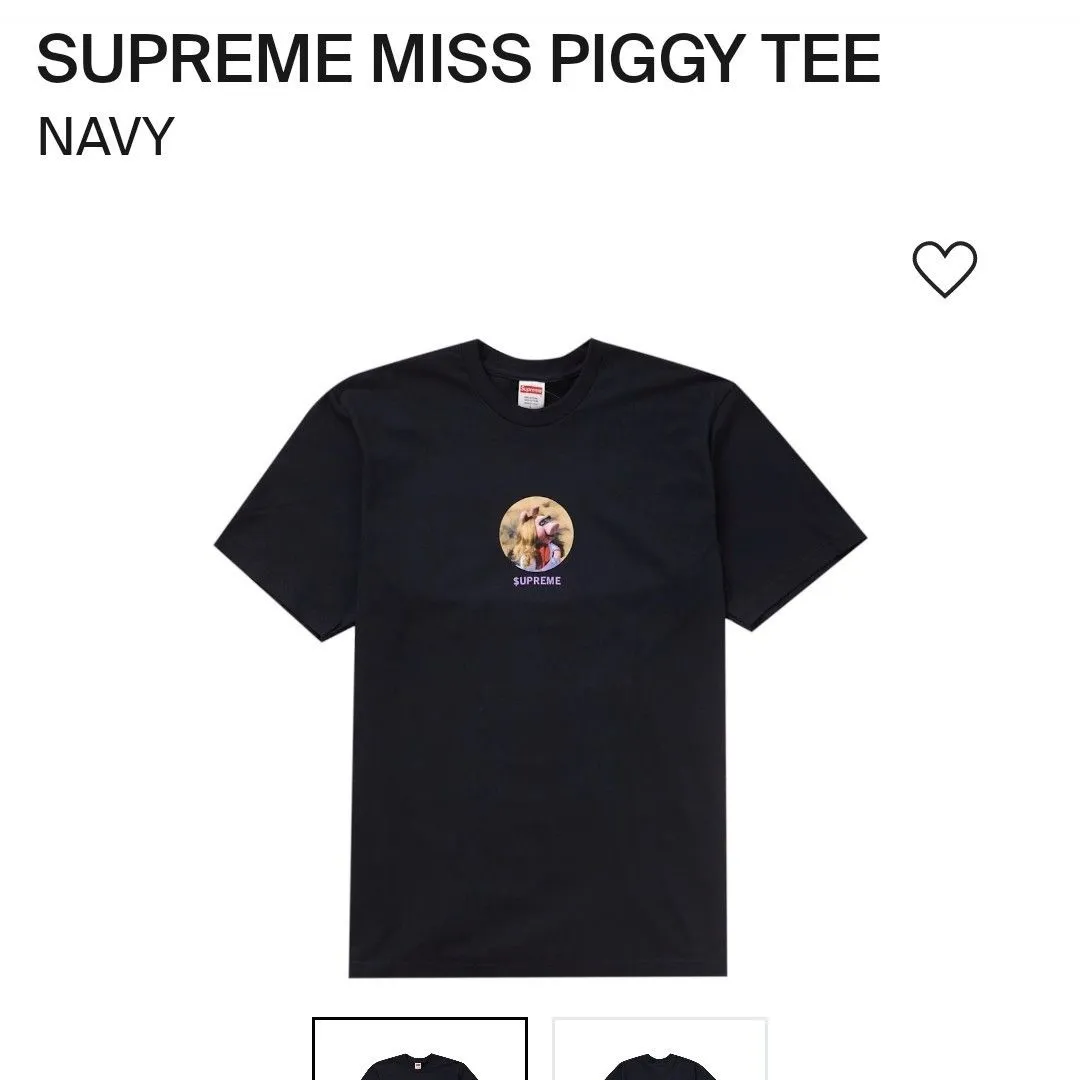 Product image for Supreme Miss Piggy Tee XL in Navy