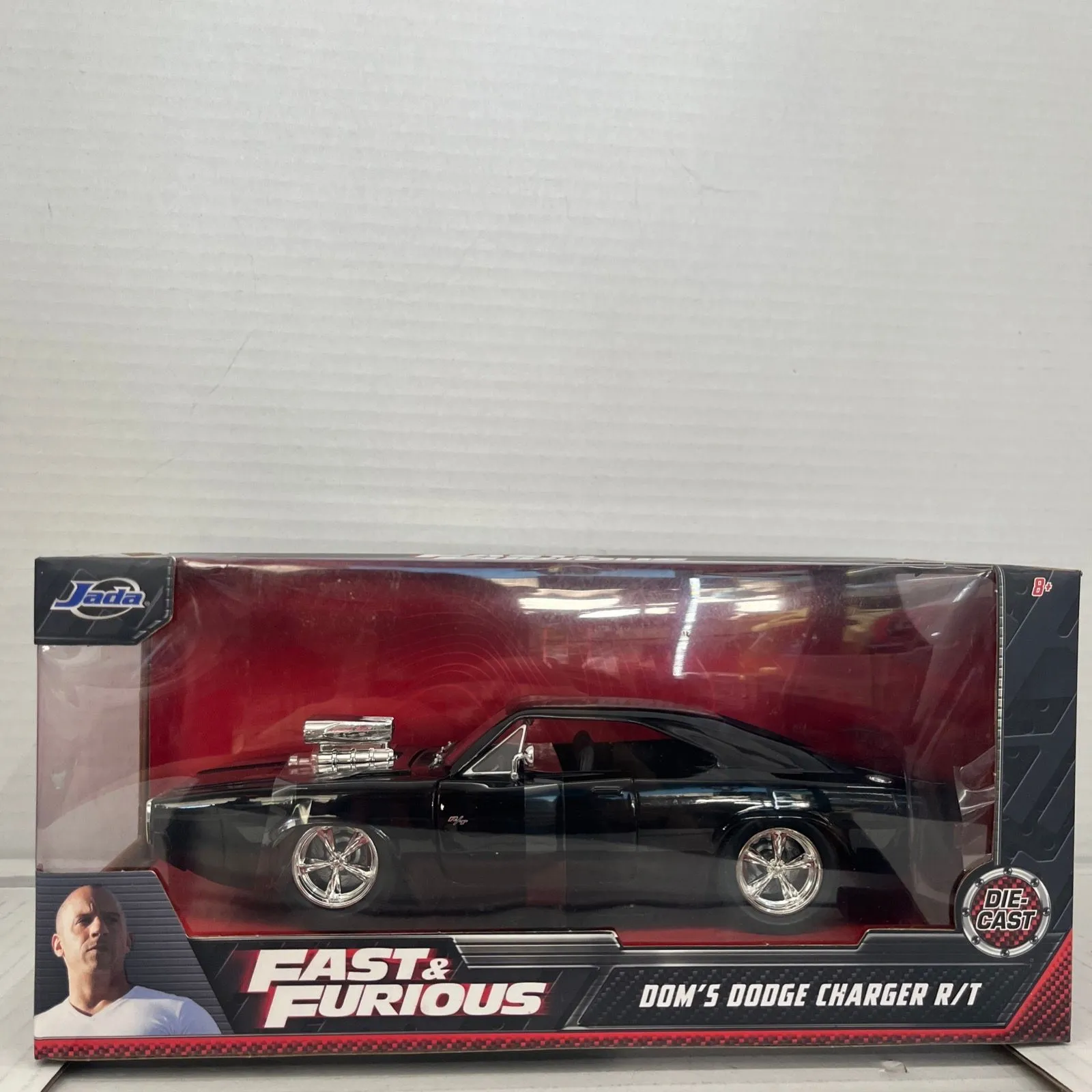 Product image for Jada Fast & Furious - 1970 Dodge Charger Street  Black Vehicle