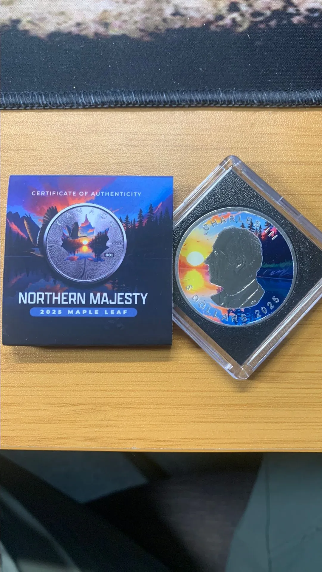 Product image for NORTHERN MAJESTY 2025 Canadian Maple Leaf 999 Fine Silver 1 Oz ONLY 499 MINTED