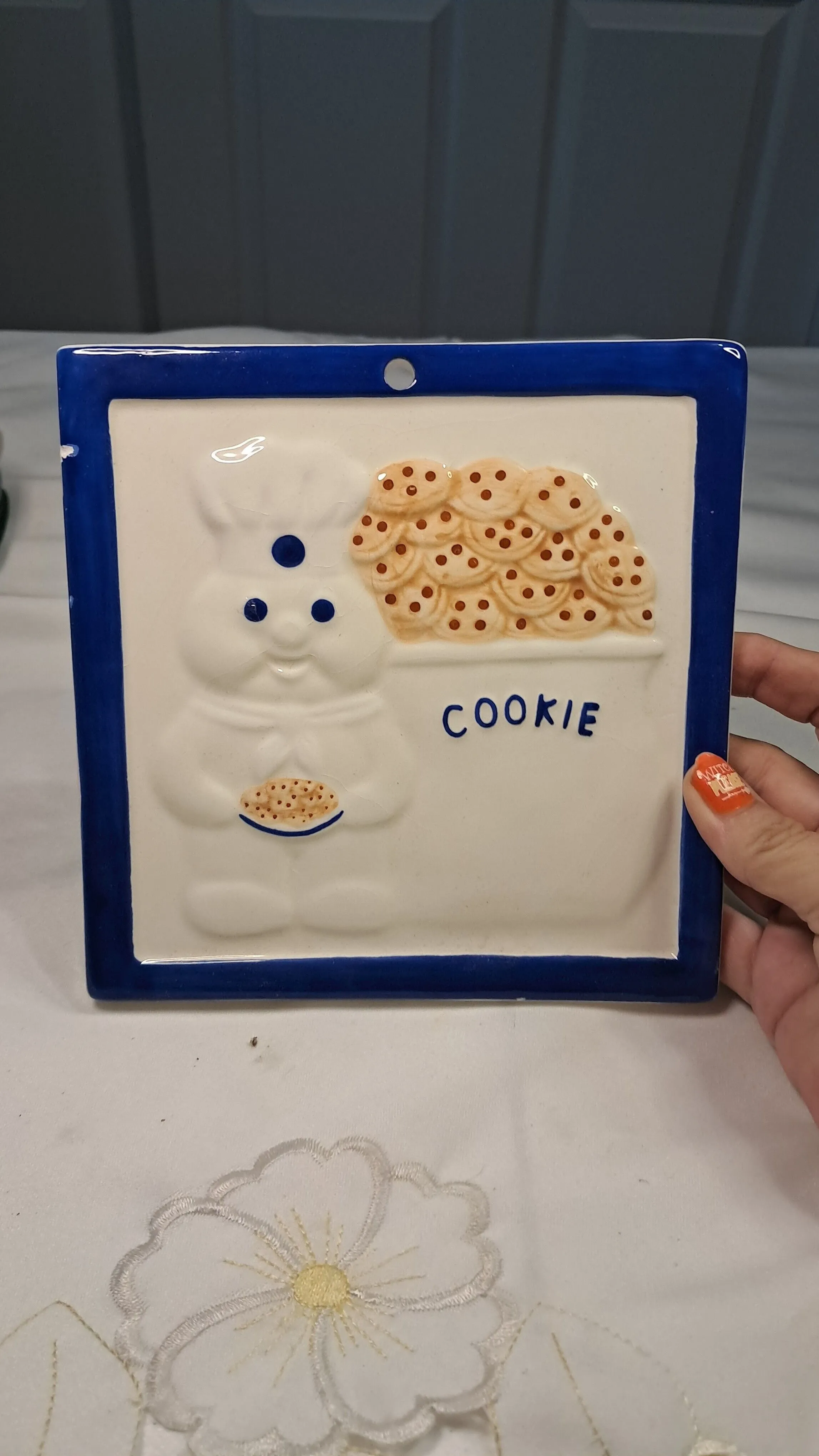 Product image for #3. 1999 Pillsbury Doughboy Cookie Raised Tile