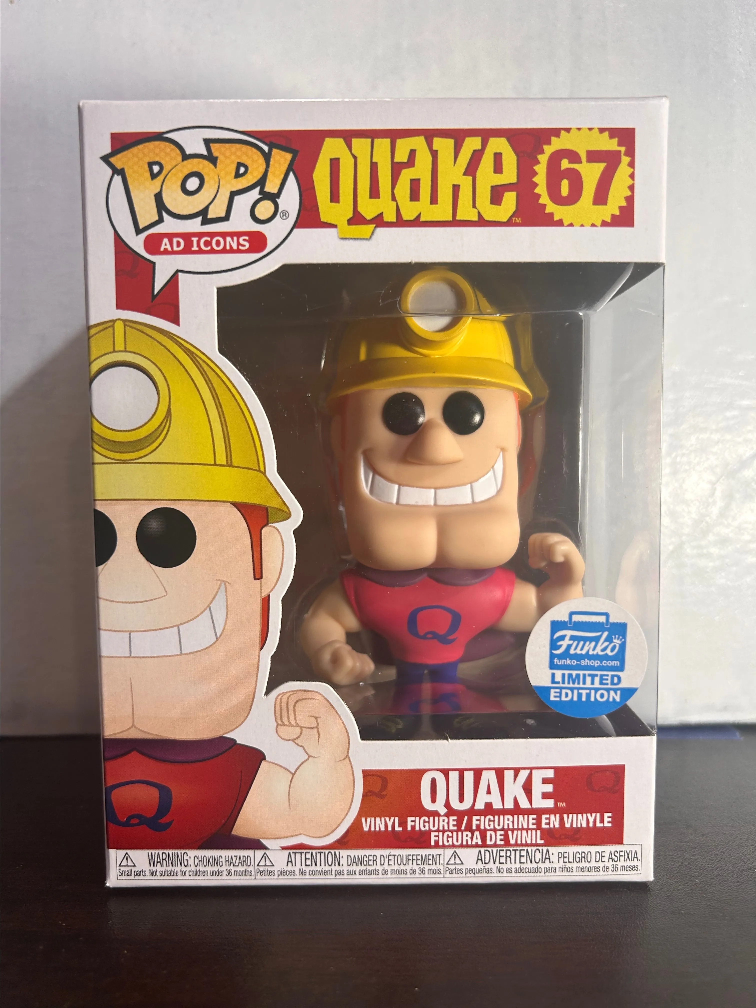 Product image for Quake Funko Shop LE Ad Icons Vaulted Funko Pop 67 With Protector