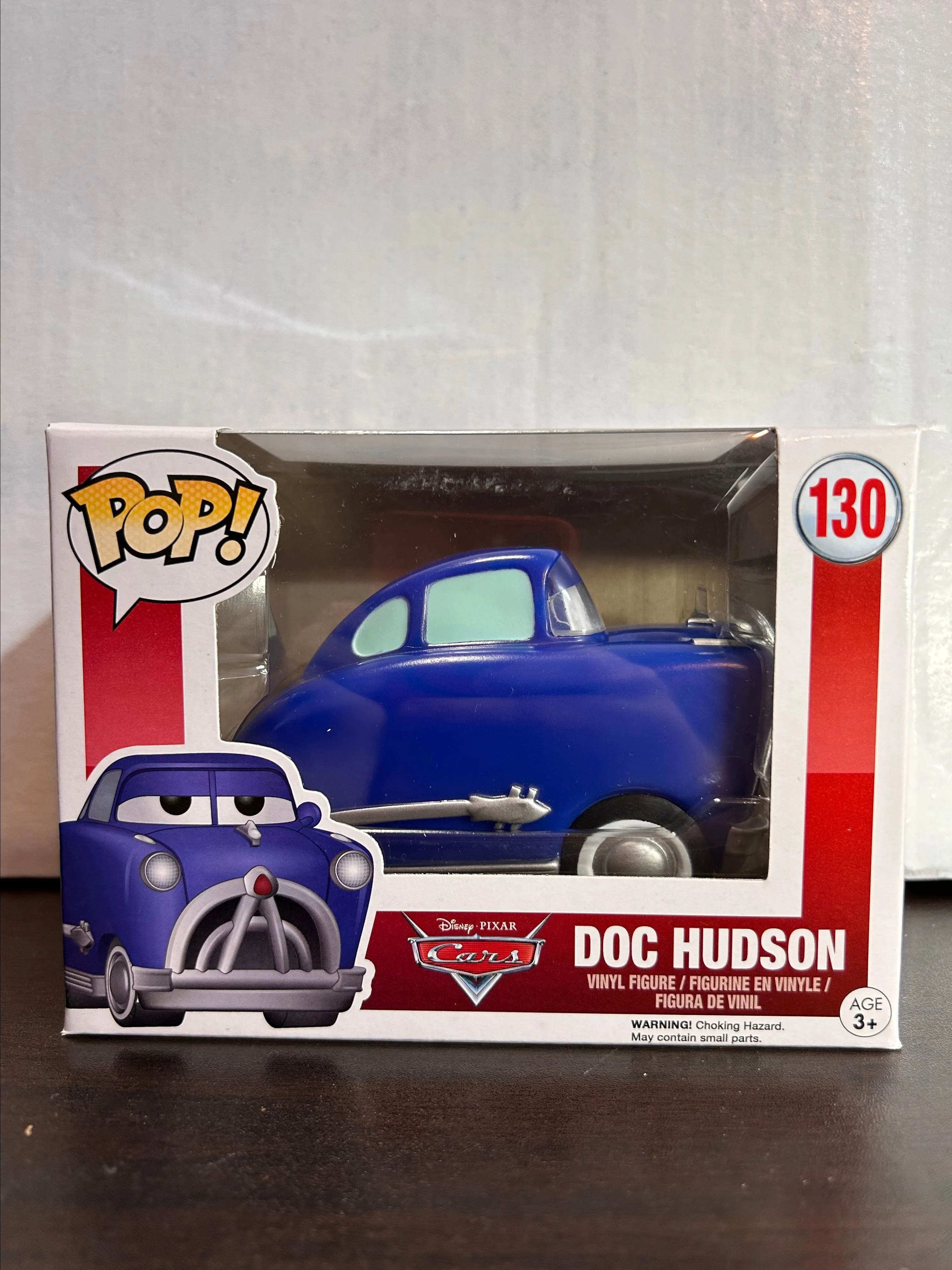 Product image for Doc Hudson Cars Disney Pixar Vaulted Funko Pop 130 With Protector