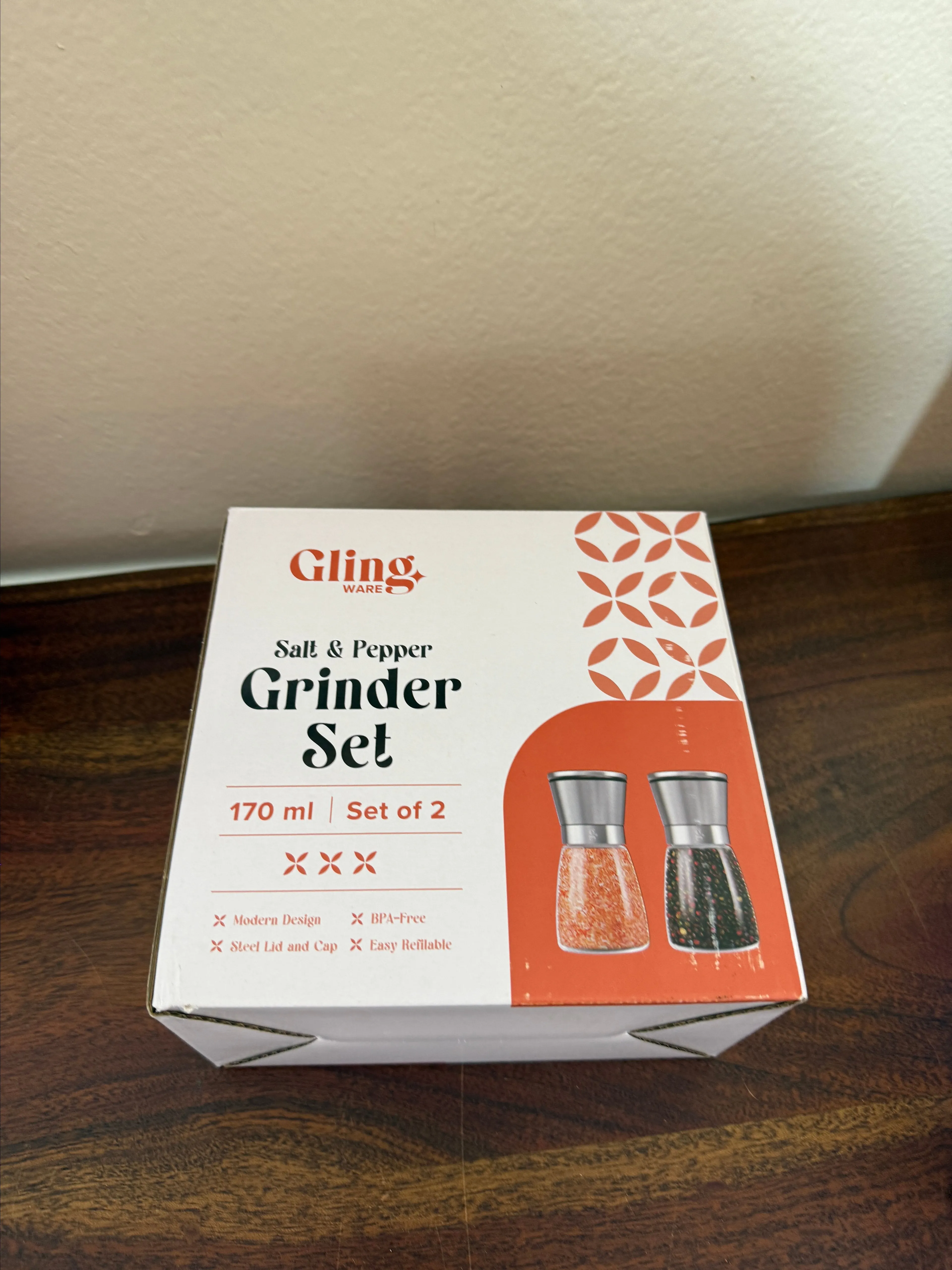 Product image for GLING Salt and Pepper Grinder Set