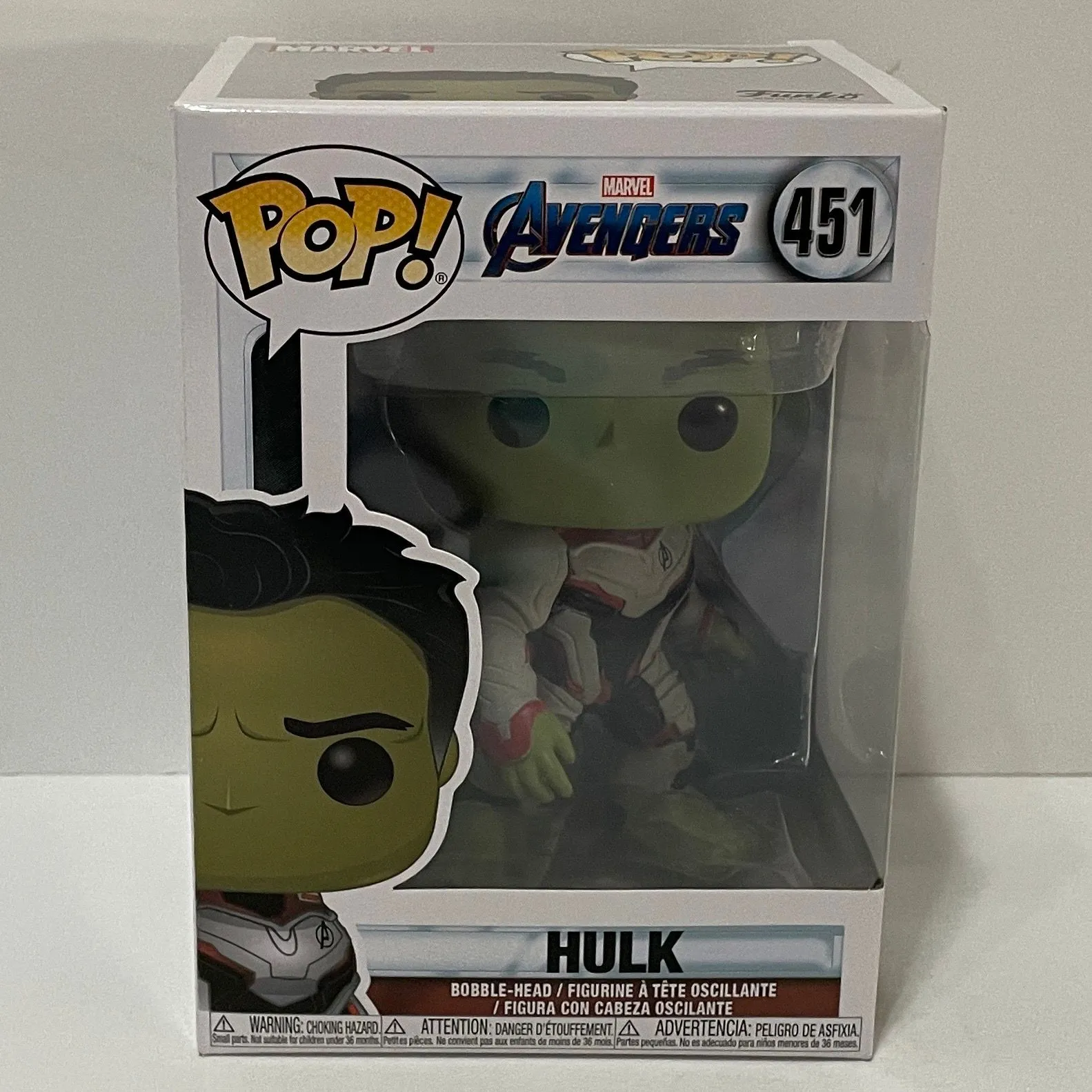 Product image for CLEARANCE - 451 Hulk in Quantum Realm Suit Funko Pop Marvel Avengers Endgame NIB
