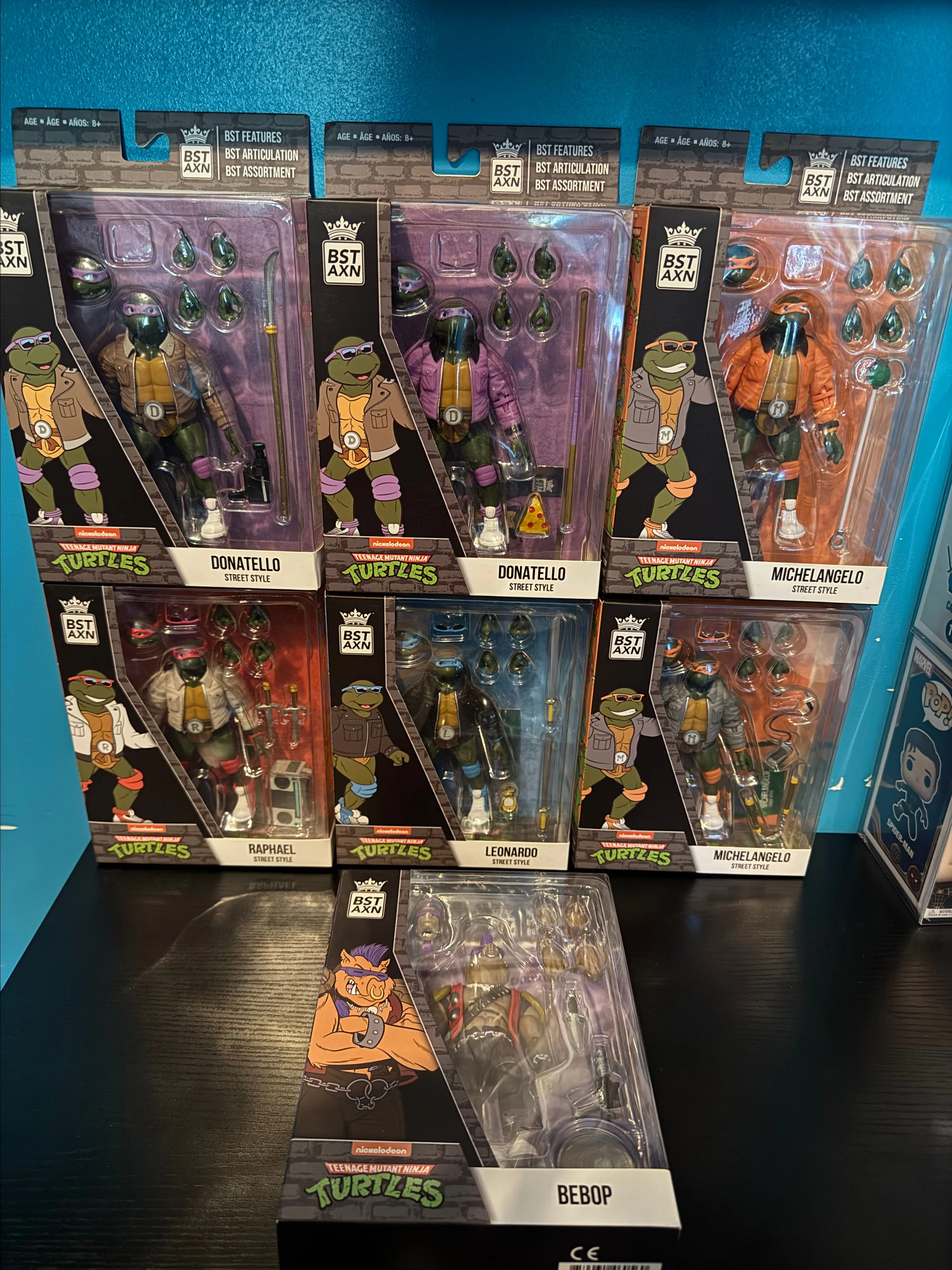 Product image for TMNT BST AXN Bundle of 7 Street Style & Beebop