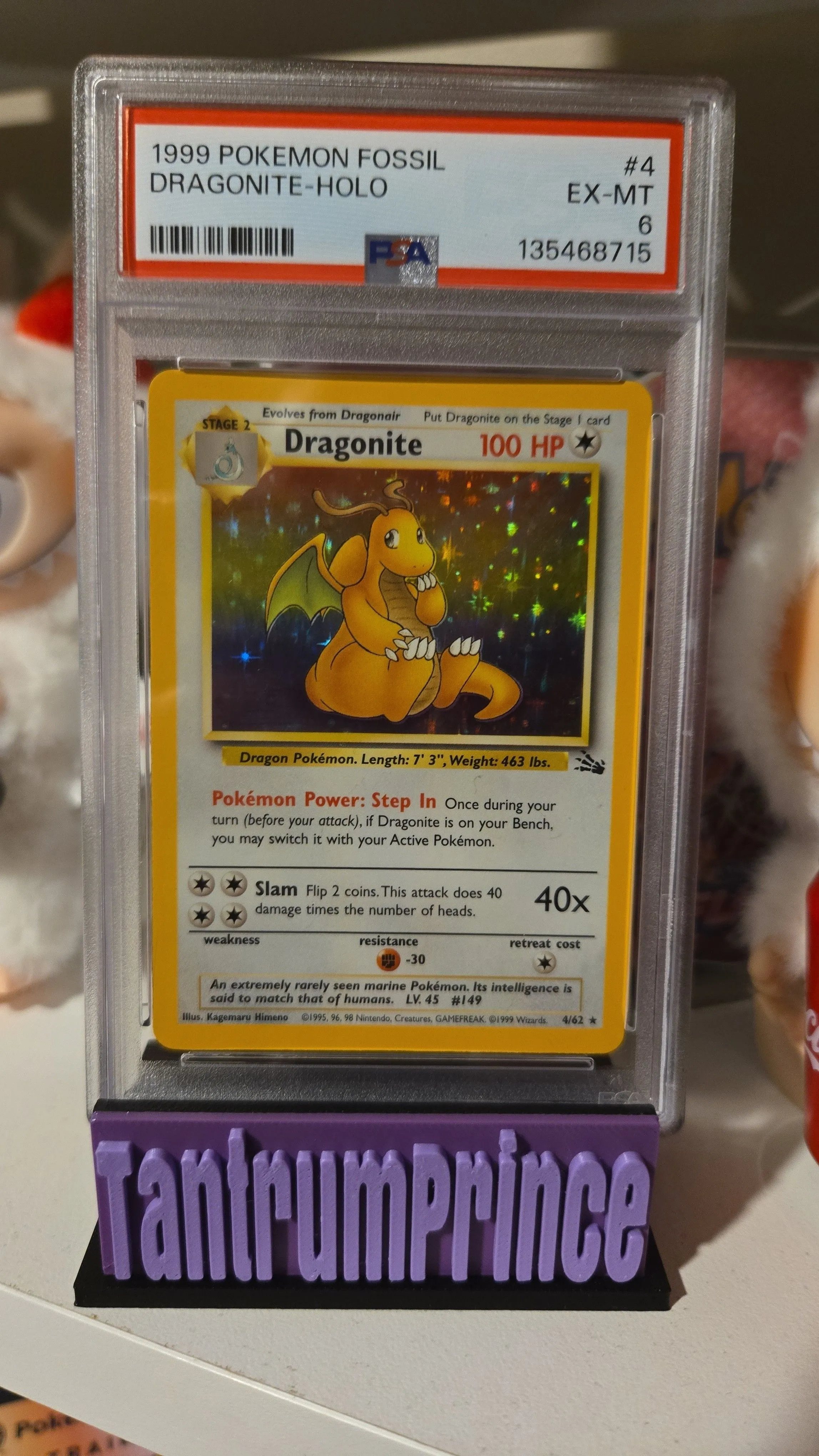 1999 Pokemon Fossil Dragonite Holo EX-MT 6  Whatnot: Shop, Sell, Connect