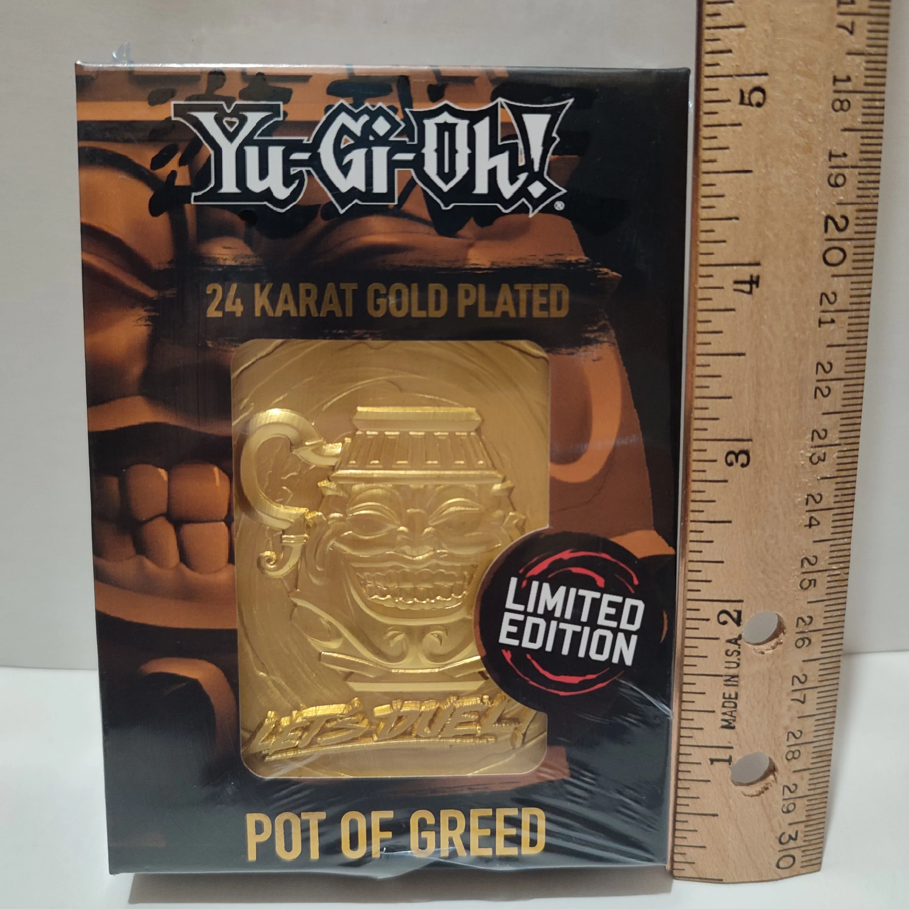 Yugioh Pot Of Greed Metal Card 24k Gold Plated Figuring Official  Collectible  Whatnot: Shop, Sell, Connect