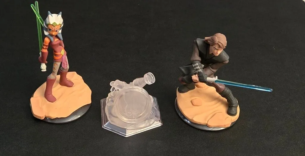 Product image for Star Wars The Clone Wars Action Figures Lot Disney Infinity Playset Crystal,  As