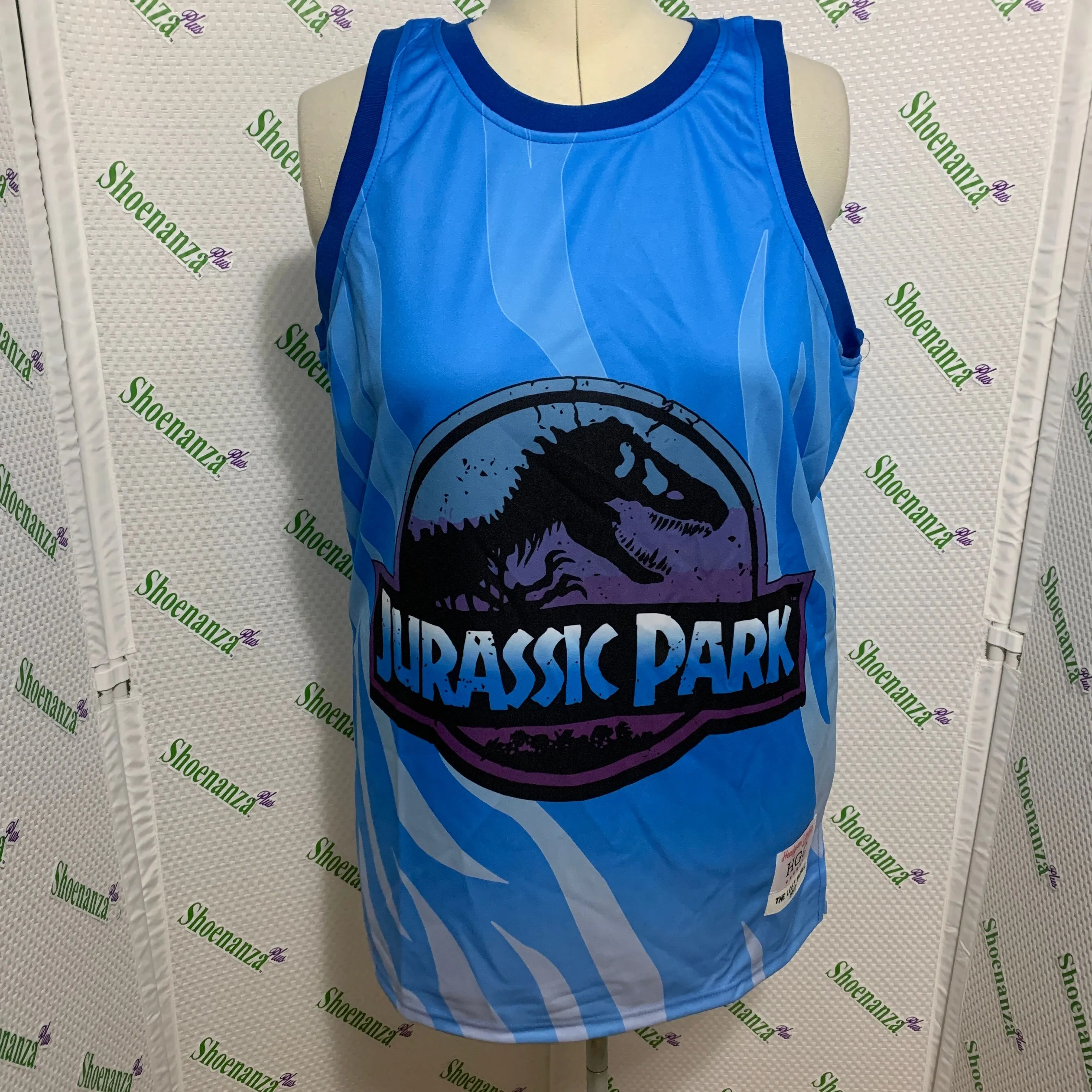 Product image for Headgear Classics Basketball Jersey Jurassic Park Dinosaur Lost World Mens 3XL