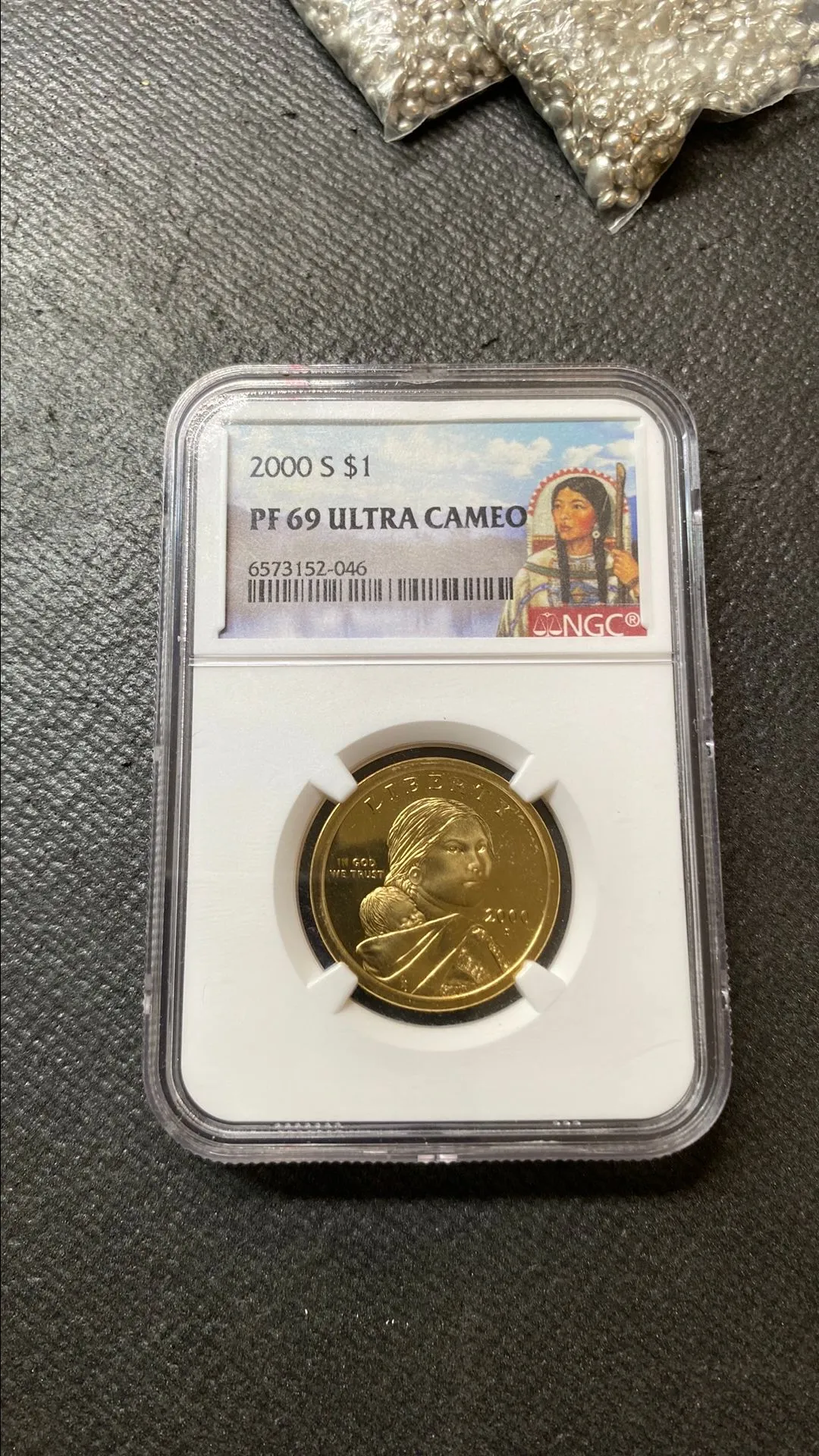 Product image for 2000-S PF69 ultra cameo sac dollar