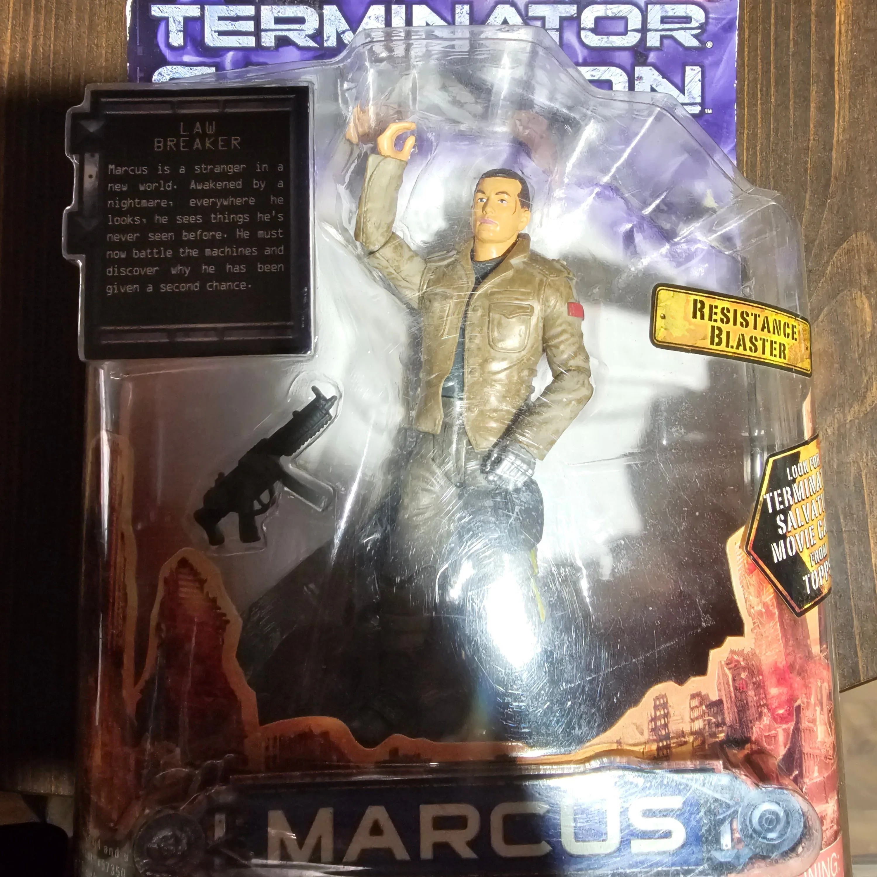 Product image for Terminator Salvation Marcus Resistance Blaster. Sealed