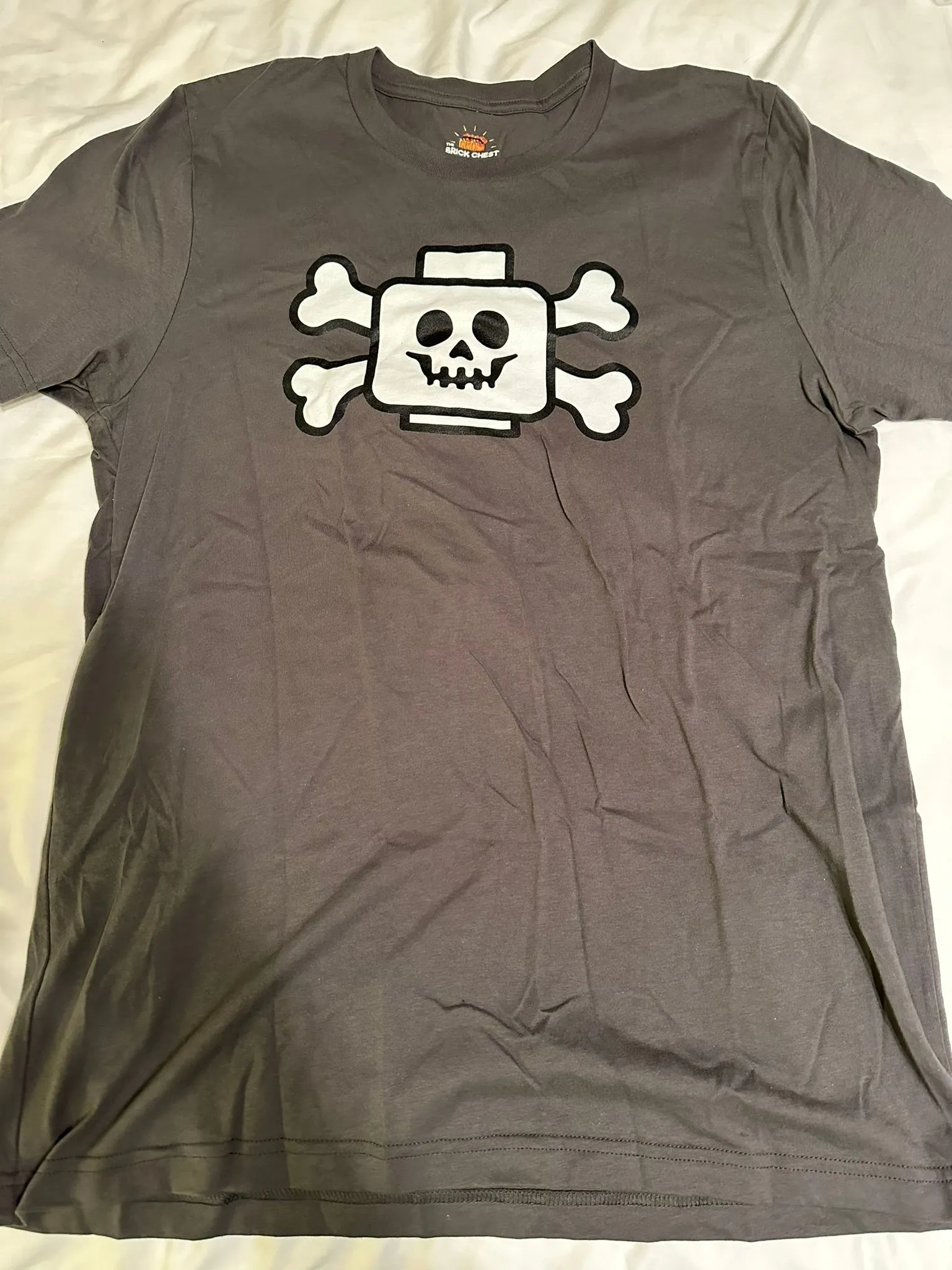 Product image for Skeleton head Tshirt Dark Gray Small