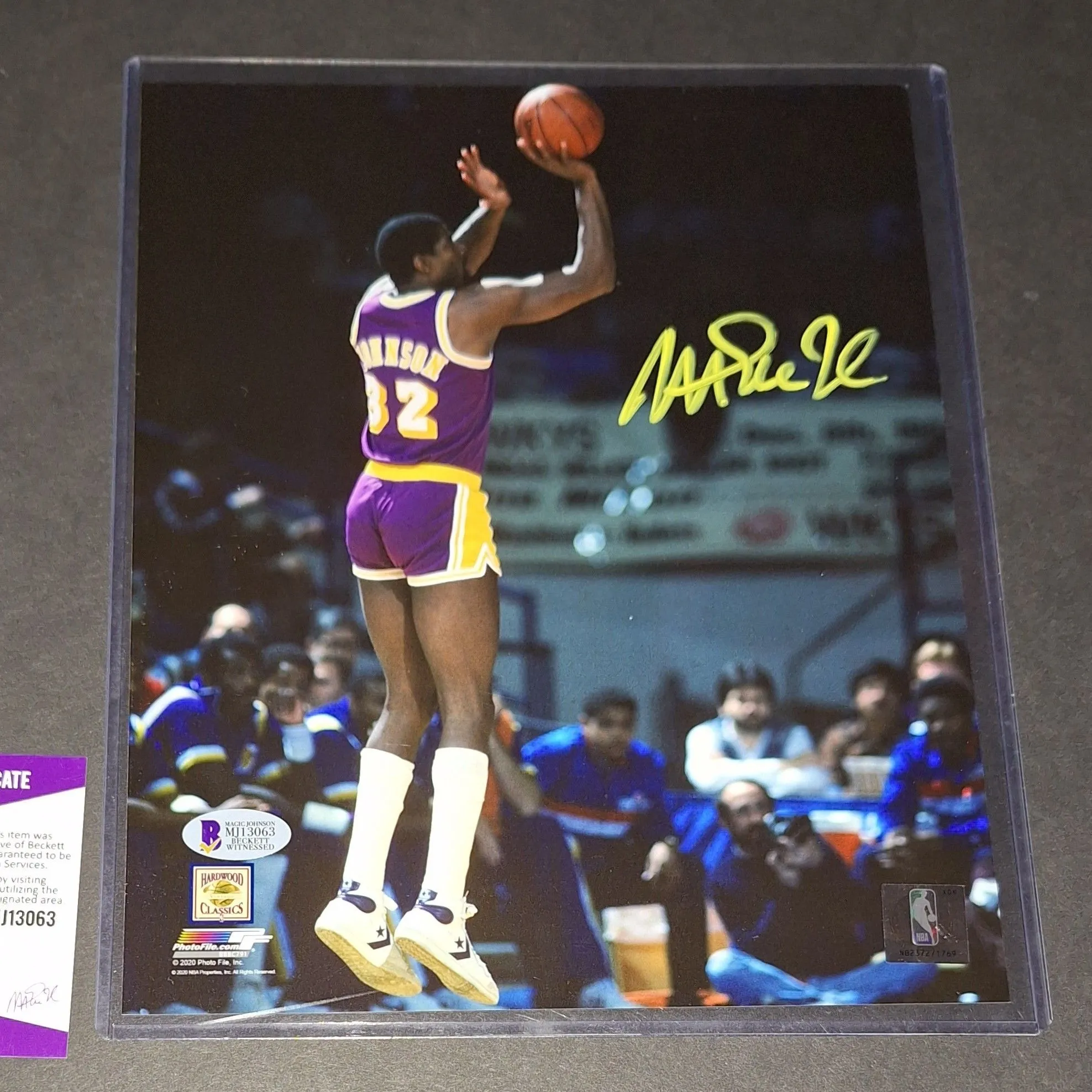 Product image for 🔥Magic Johnson autographed 8x10 Beckett Witness COA🔥