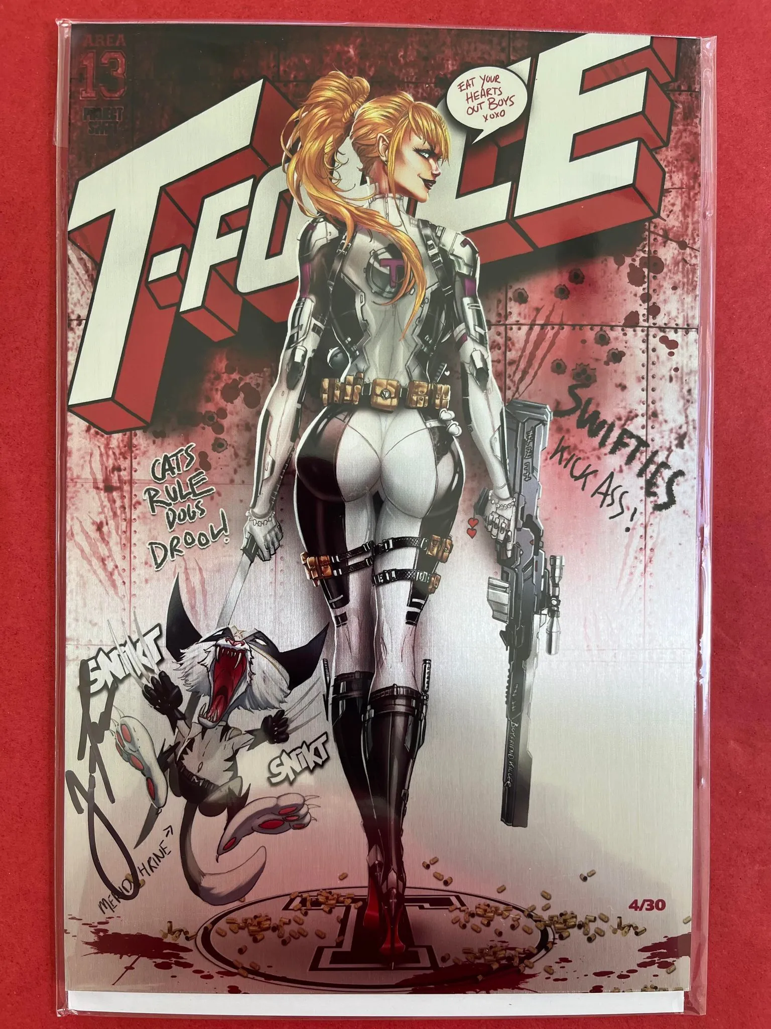 Product image for T-FORCE TAYLOR POOL #2 GREY SUIT Trade METAL Signed by Jamie Tyndall