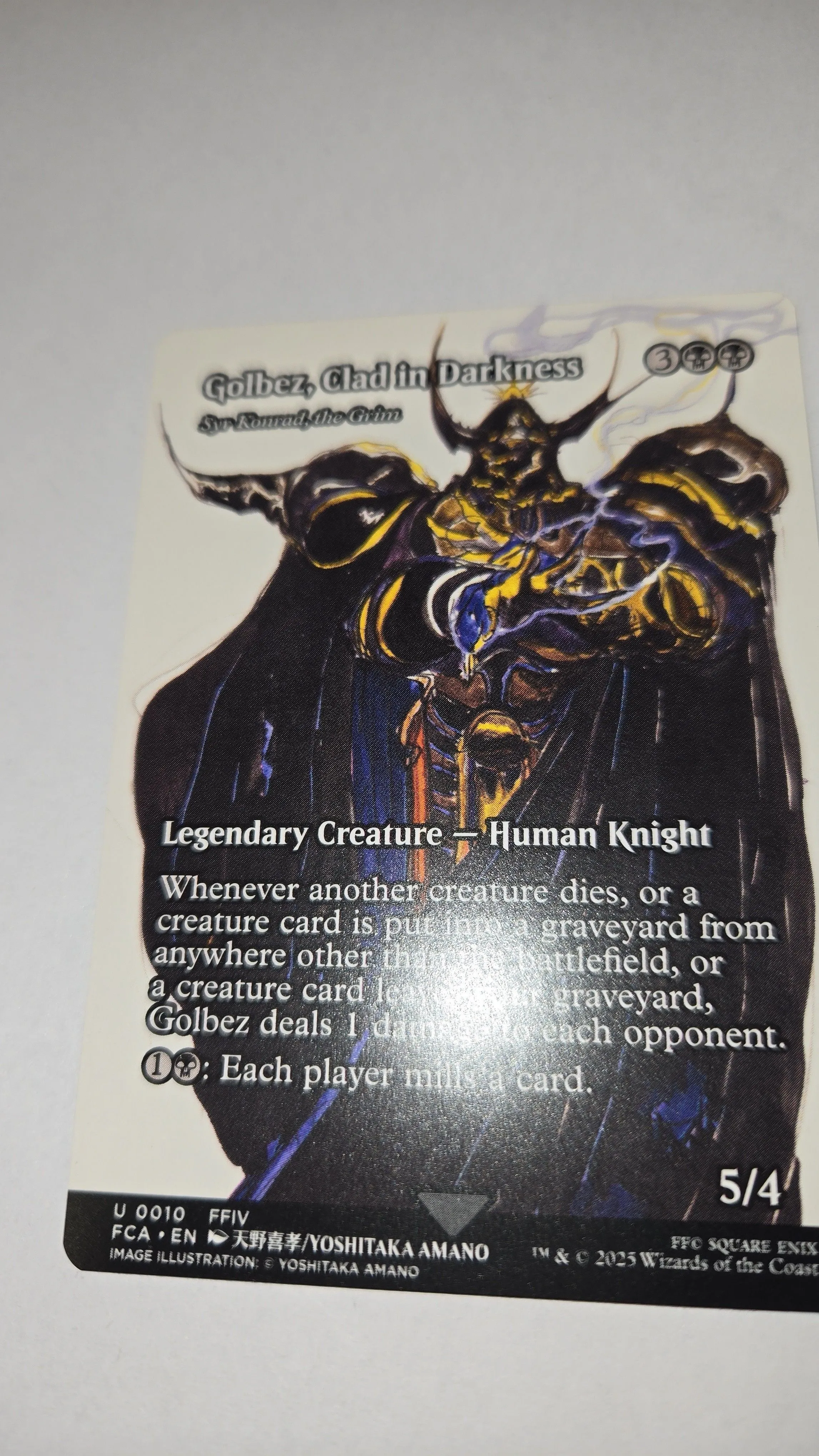 Product image for mtg final fantasy Golbez, Clad in Darkness - Syr Konrad, the Grim (Showcase)