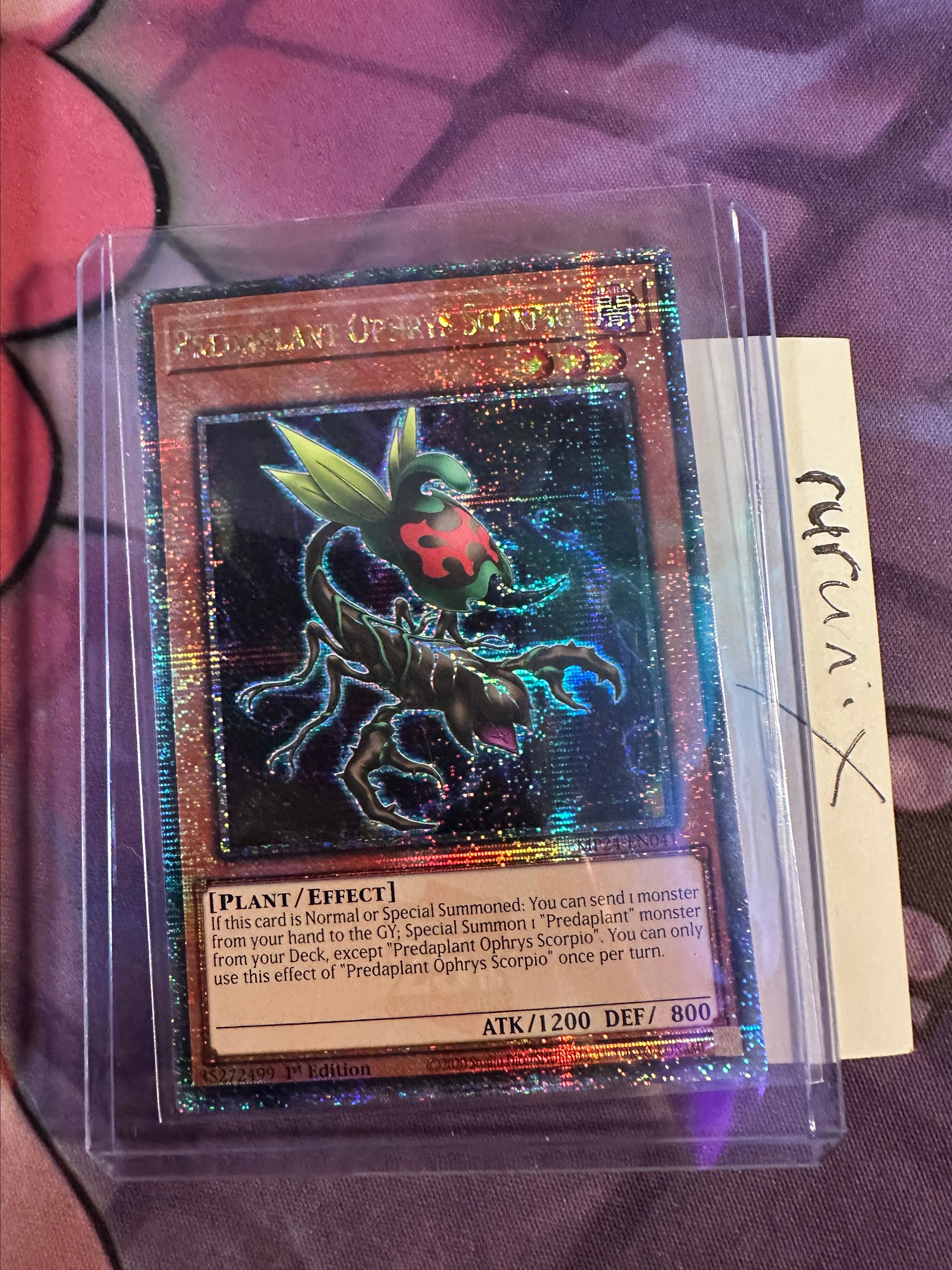 Yugioh Predaplant Ophrys Scorpio MP24-EN041 QCR (Quarter Century Secret  Rare) - 25th Anniversary Tin  Whatnot: Shop, Sell, Connect