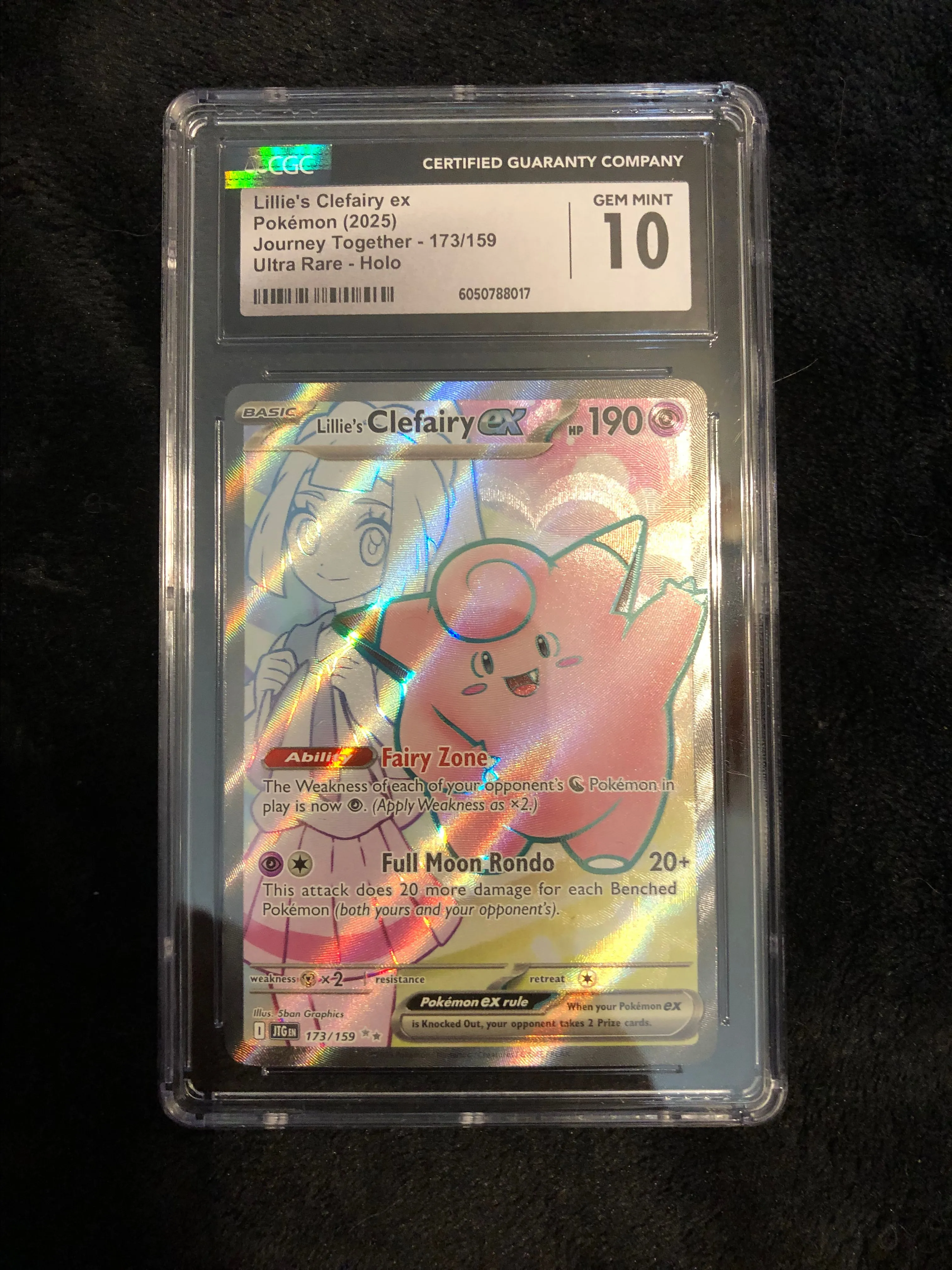 Product image for Pokemon CGC Gem Mint 10 Lillie's Clefairy #173