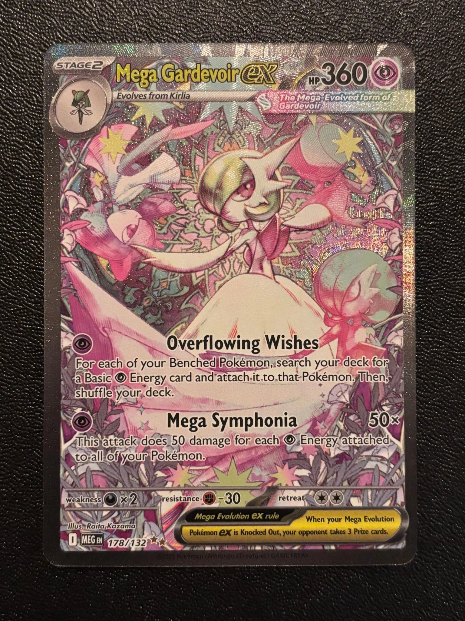 shiny holo pokemon cards Gardevoir MEGA EX Case