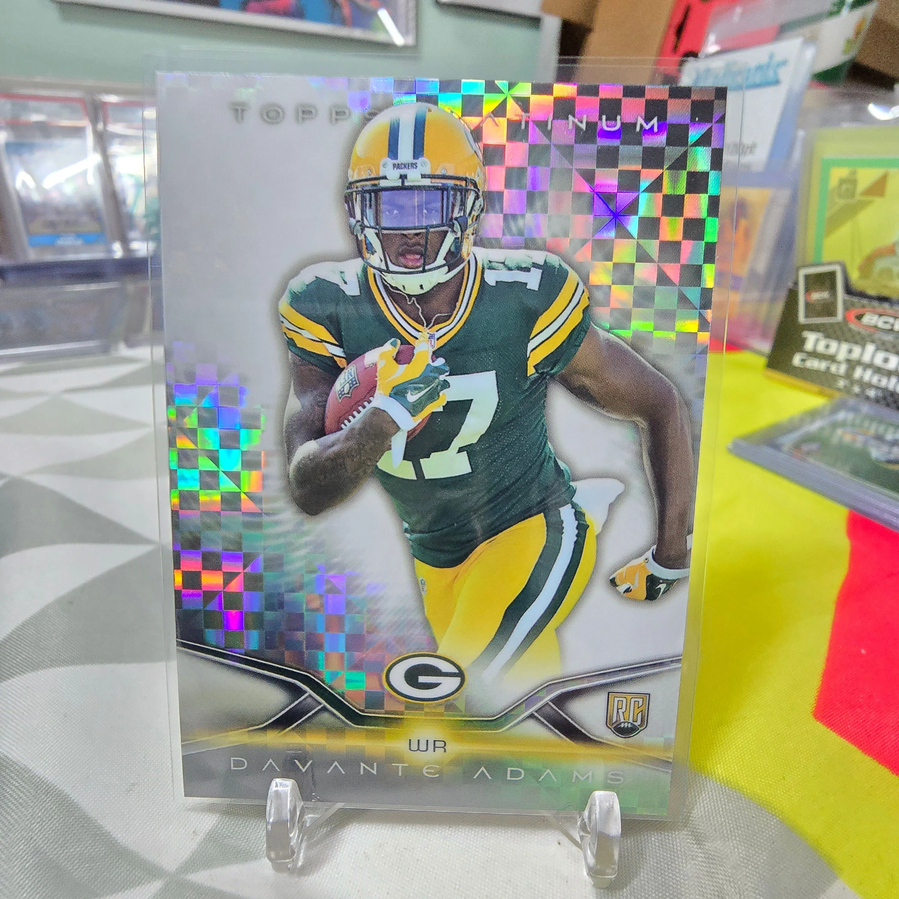 Product image for 2014 Topps Platinum Davante Adams X-Fractor Rookie RC #107 Packers Raiders Jets