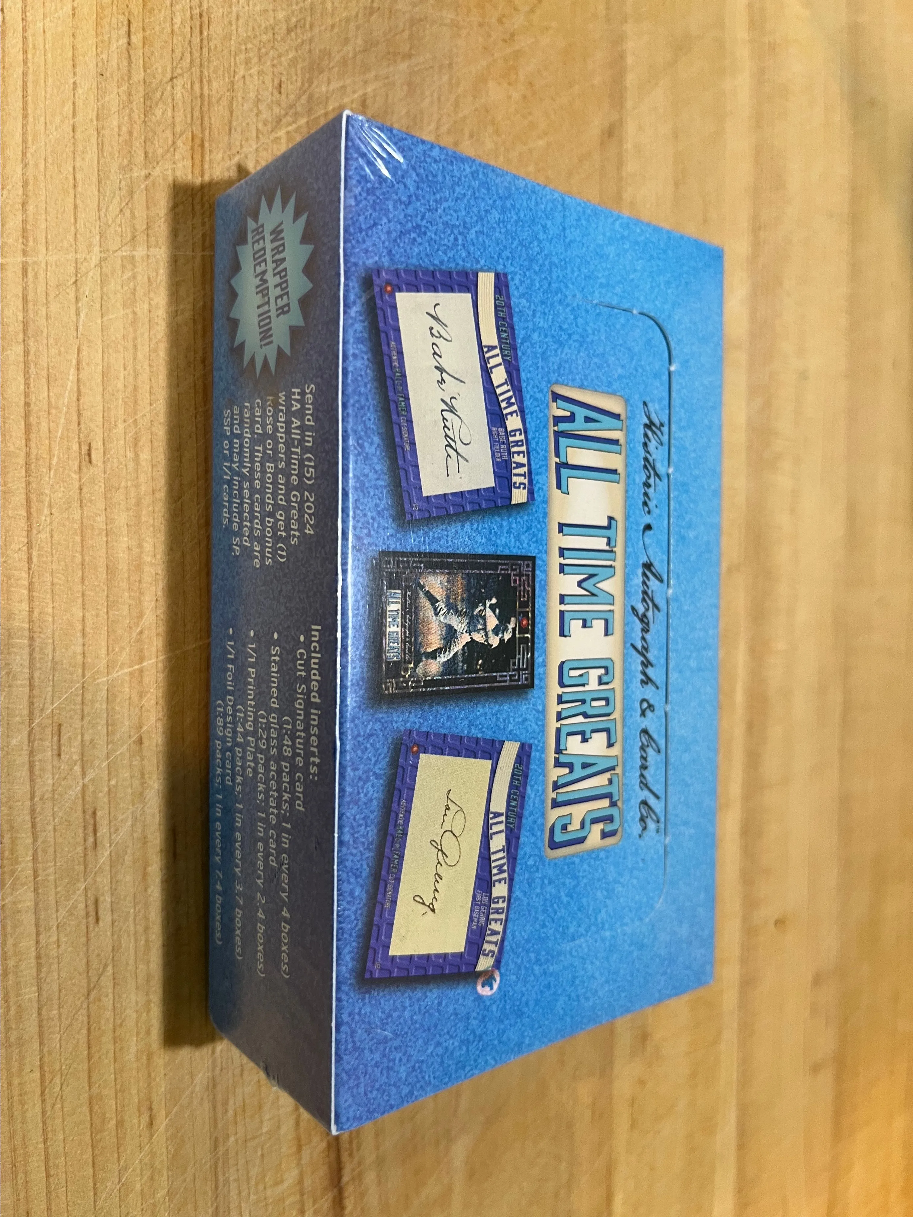 Product image for Historic Autograph All Time Greats Baseball Hobby Box 2024