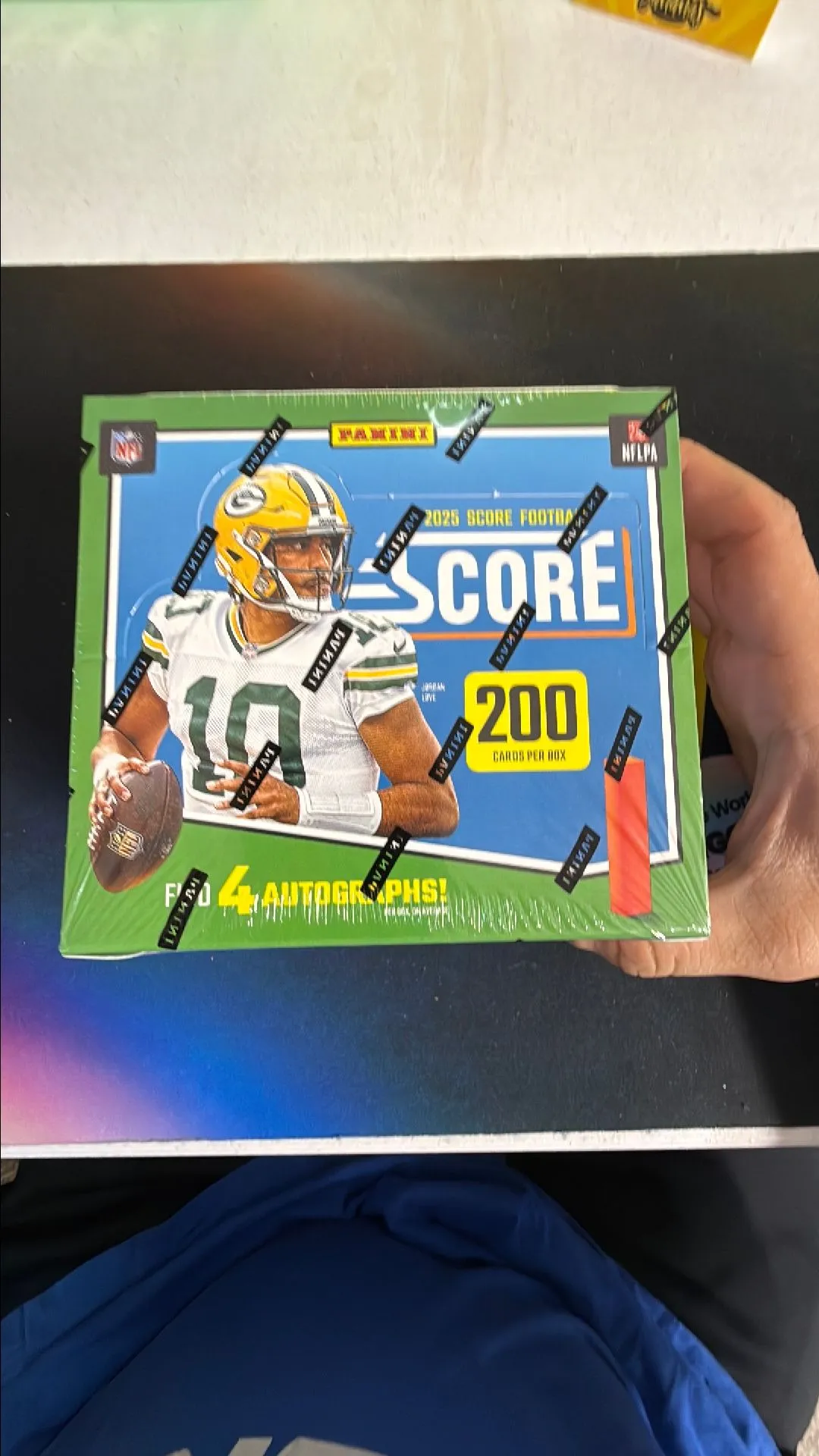 Product image for 2025 Panini Score Football NFL Hobby Box 4 Autos Per Box