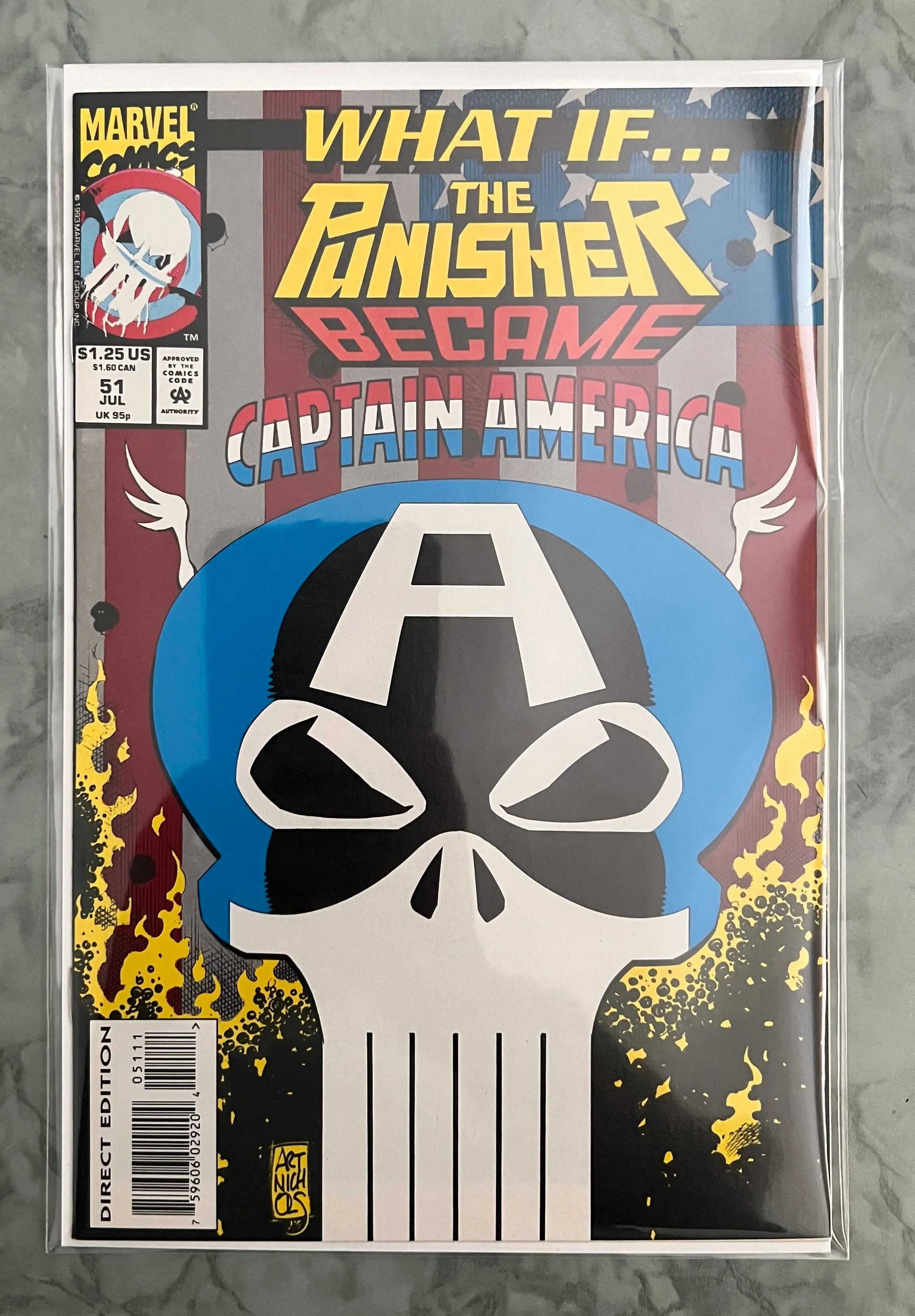 Product image for WHAT IF 51 PUNISHER BECAME CAPTAIN AMERICA 1993