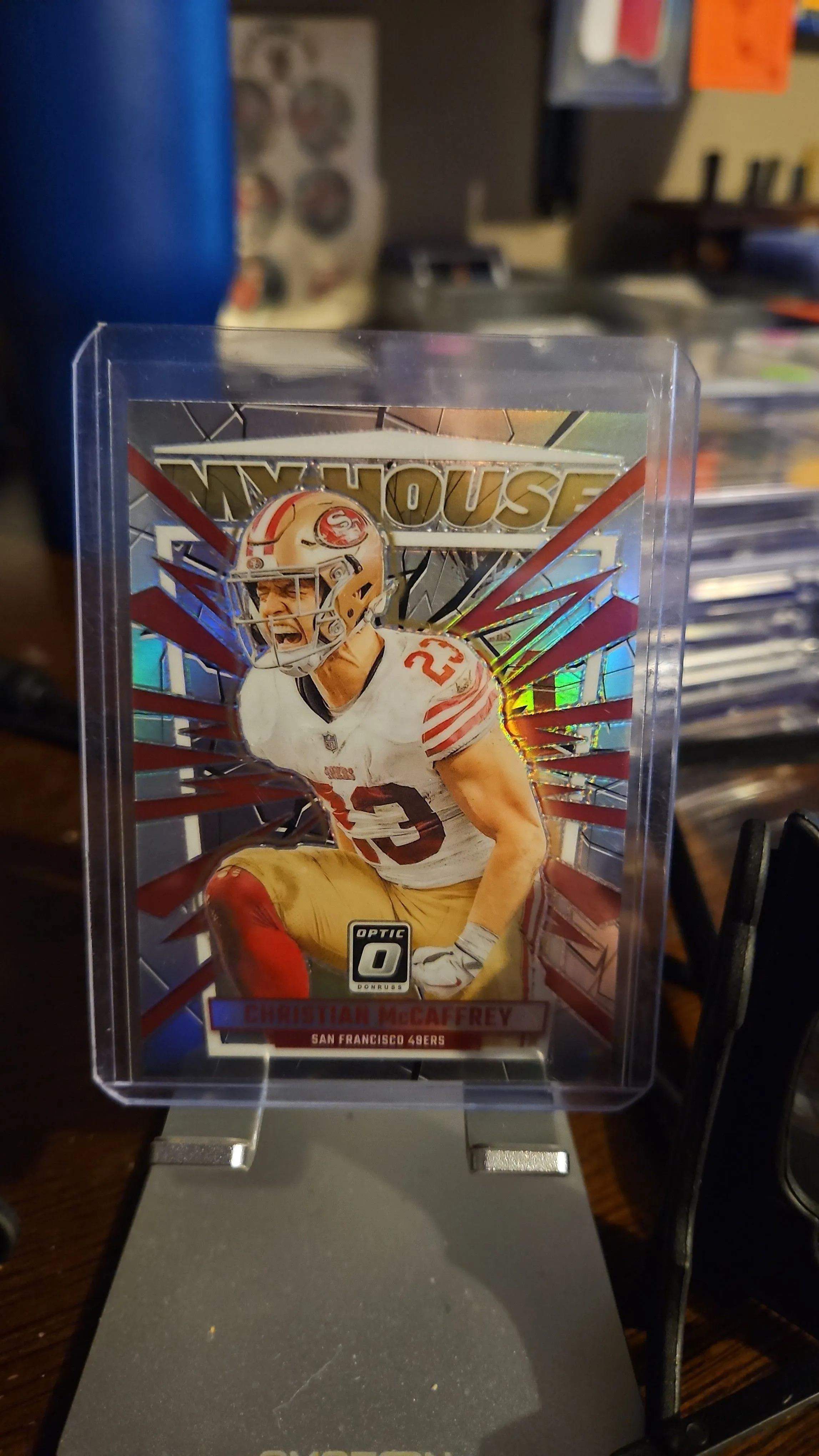 Product image for Christian McCaffrey 2023 Optic Silver My House...49ers