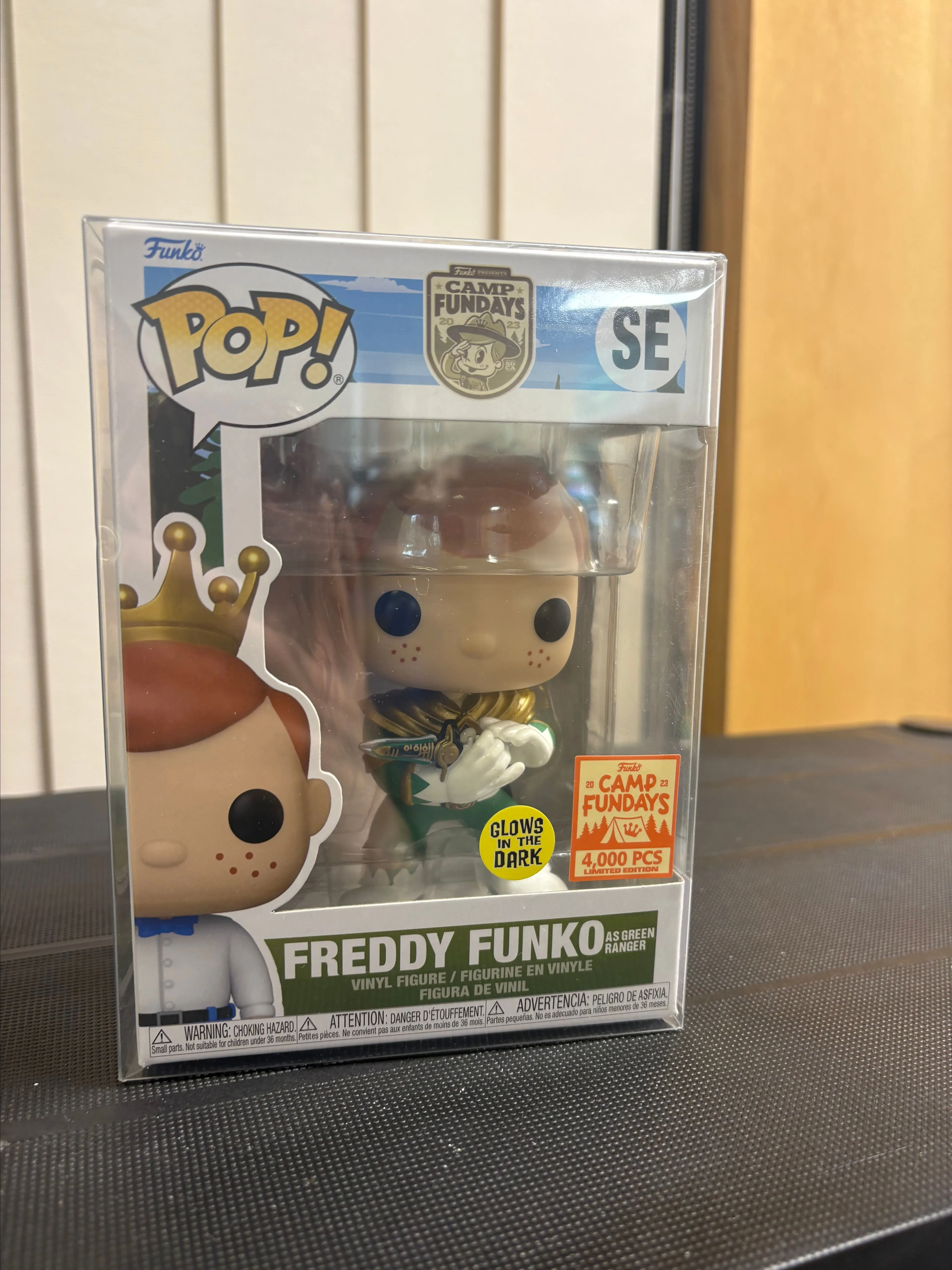 Product image for Freddy Funko as green ranger GITD