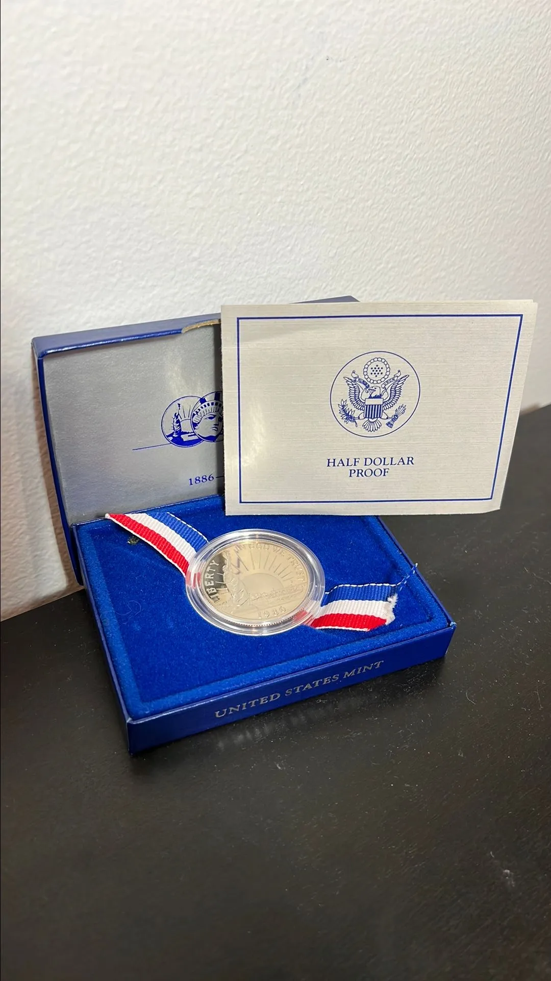 Product image for 1986 Proof Half Dollar in OGP!